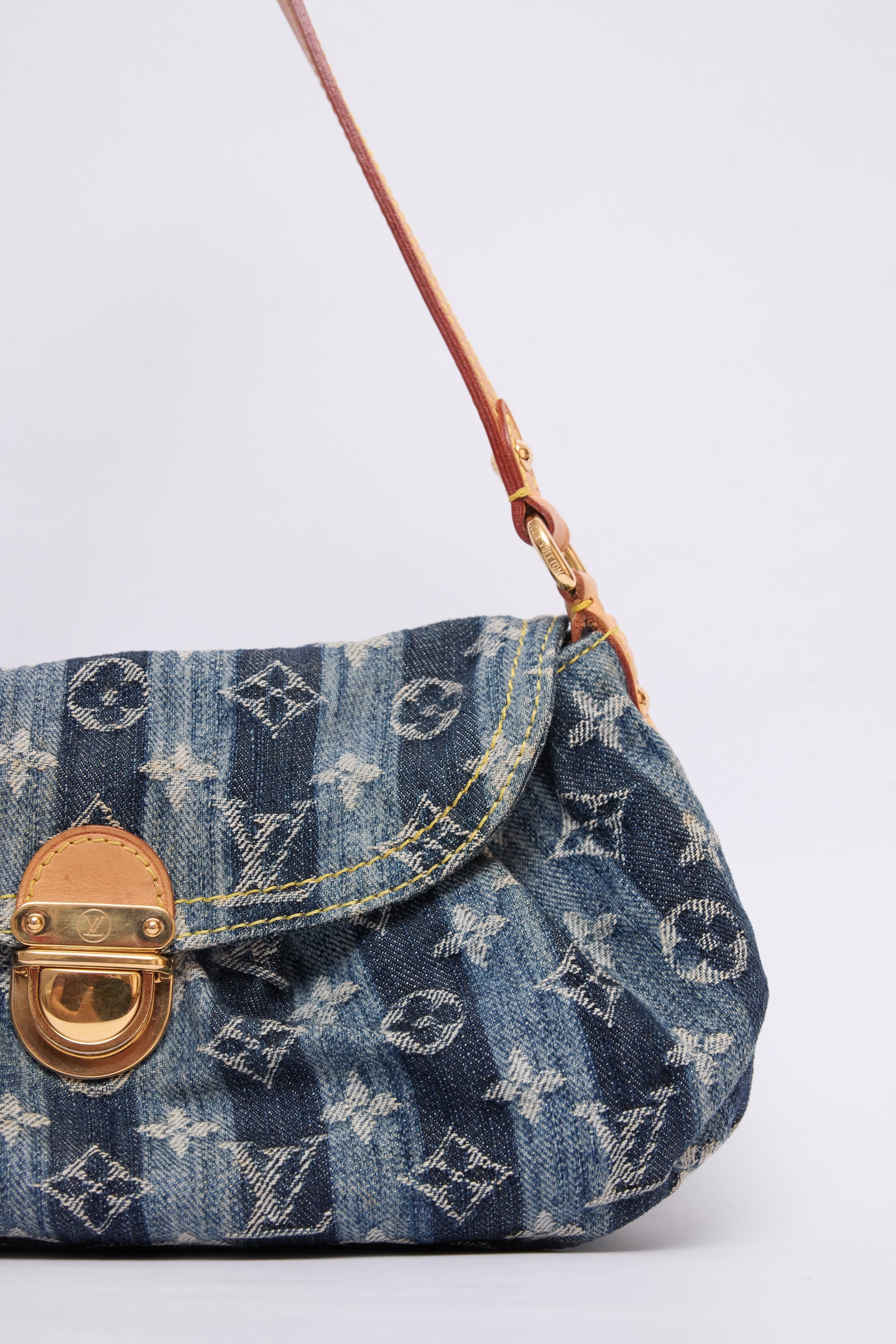 LOUIS VUITTON DENIM RAYE PLEATY