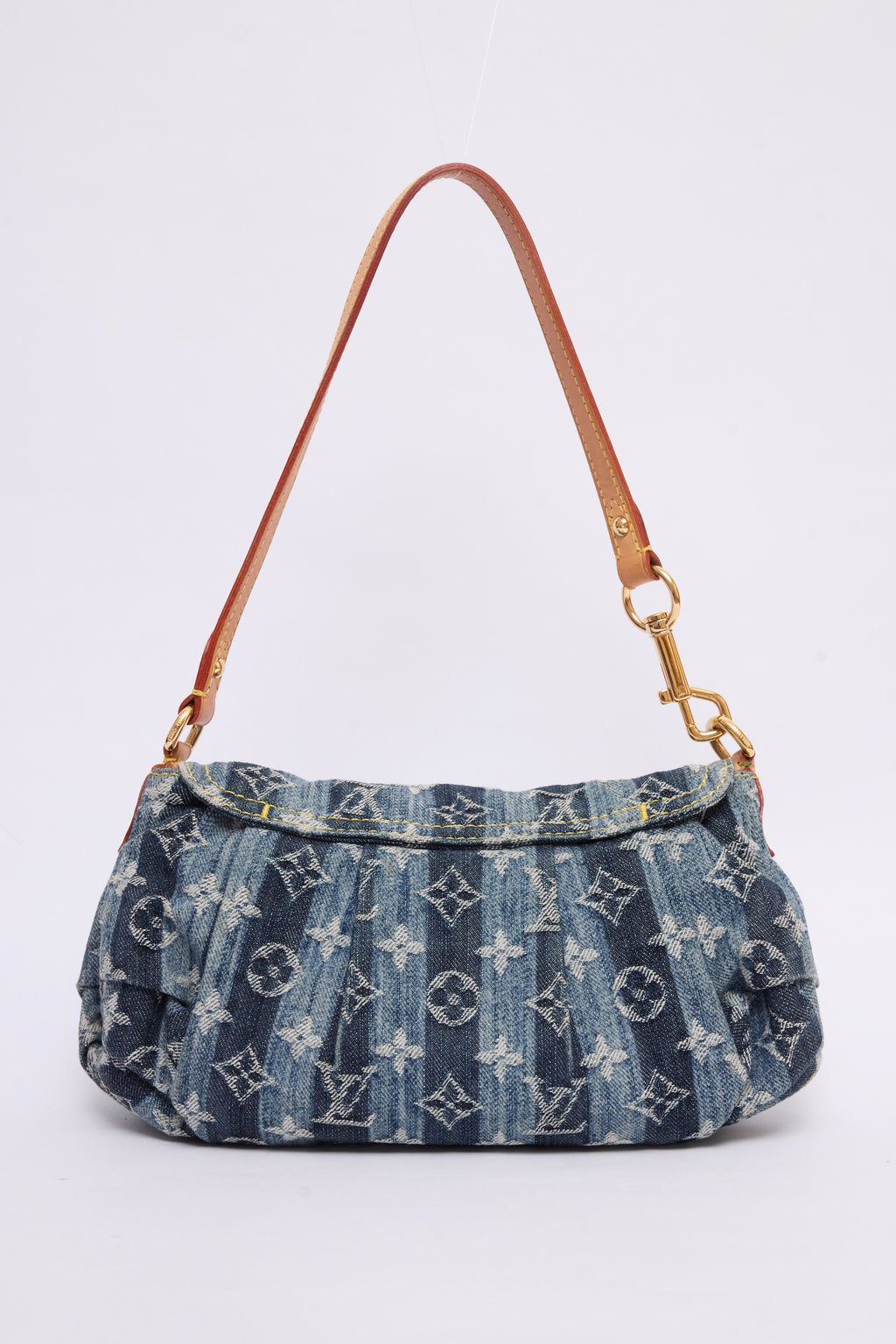 LOUIS VUITTON DENIM RAYE PLEATY
