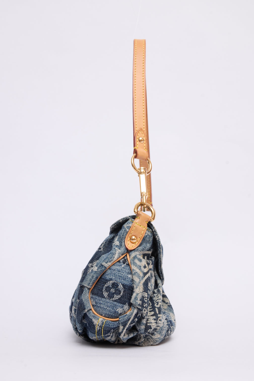 LOUIS VUITTON DENIM RAYE PLEATY