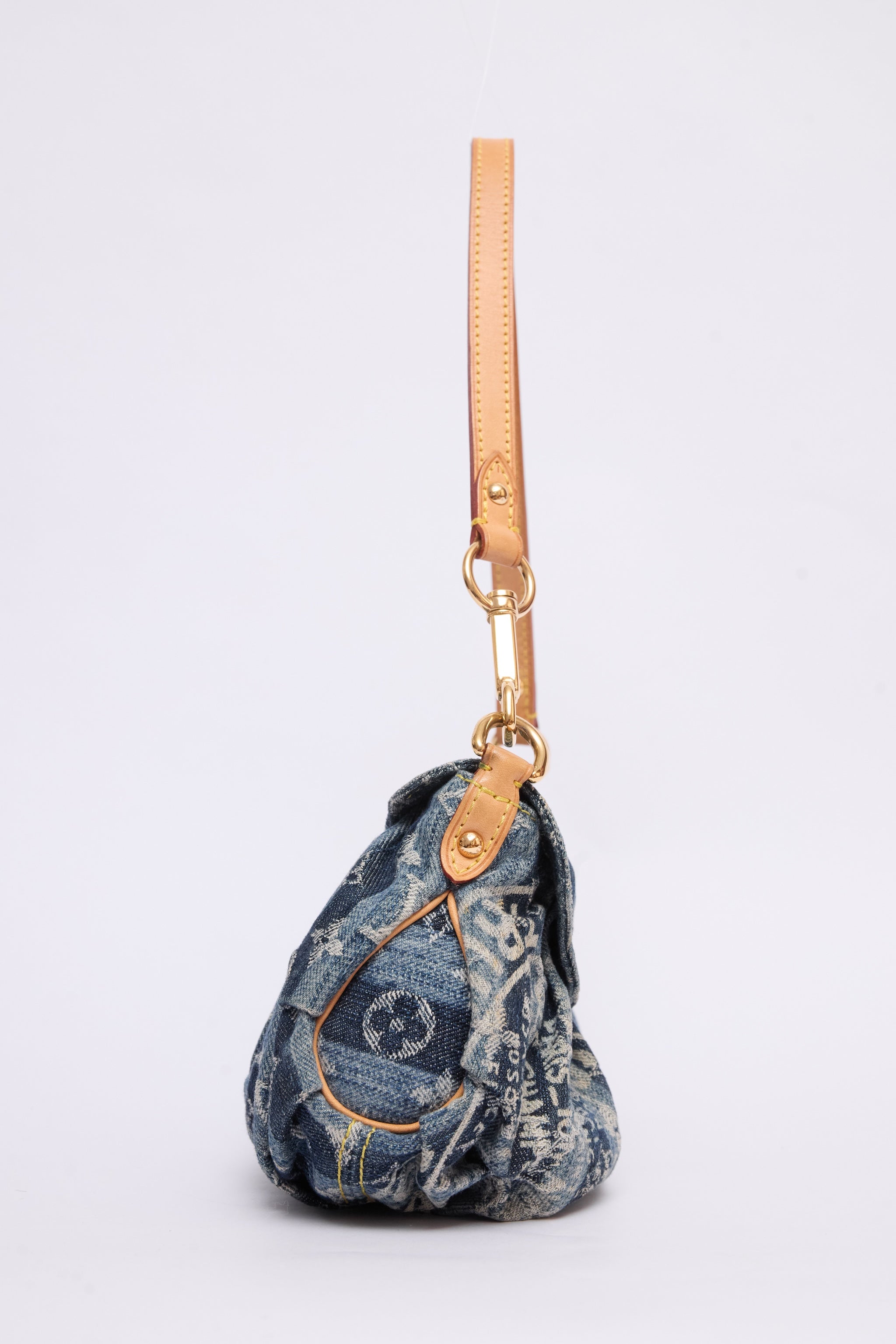 LOUIS VUITTON DENIM RAYE PLEATY