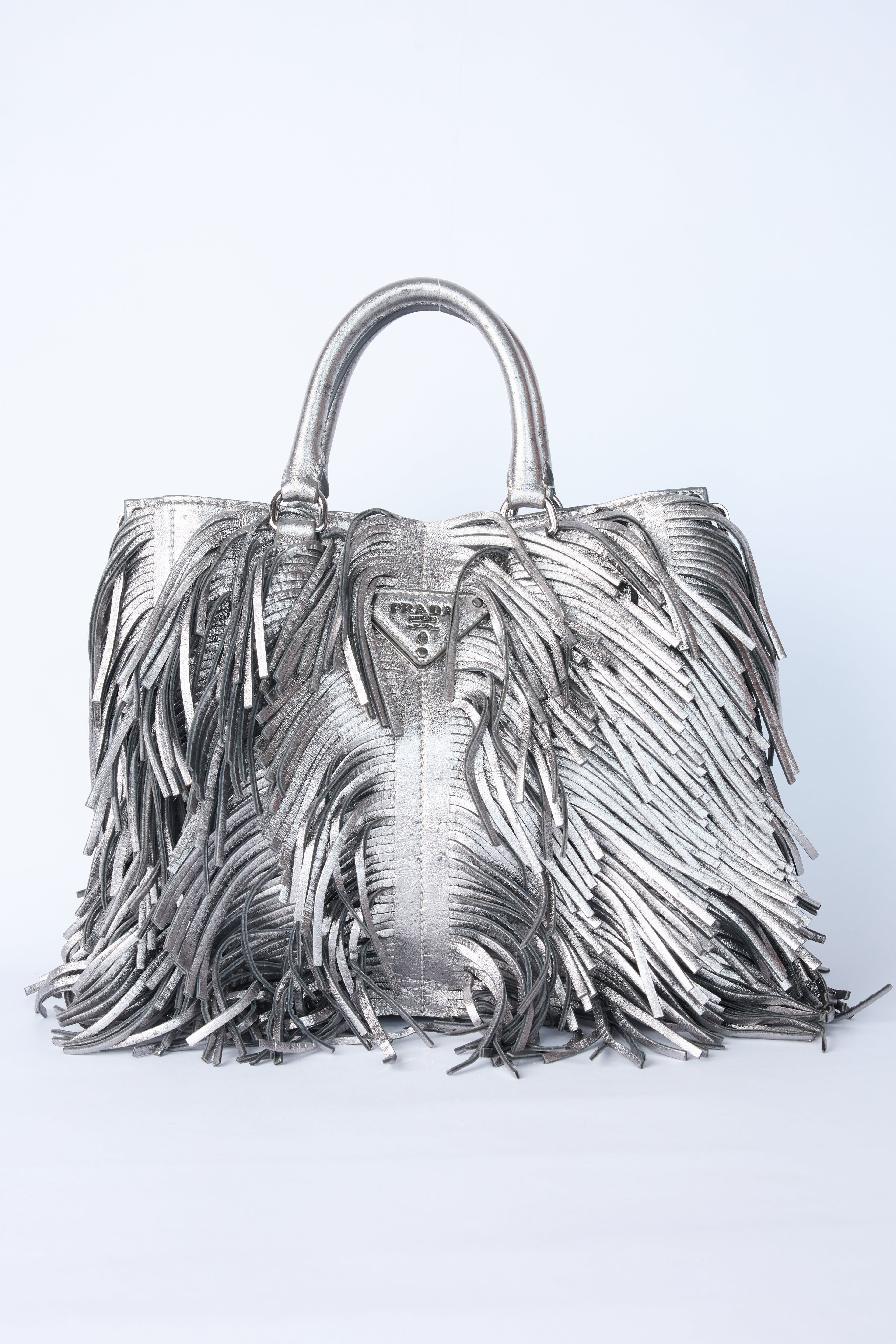 PRADA METALLIC FRINGE BAG