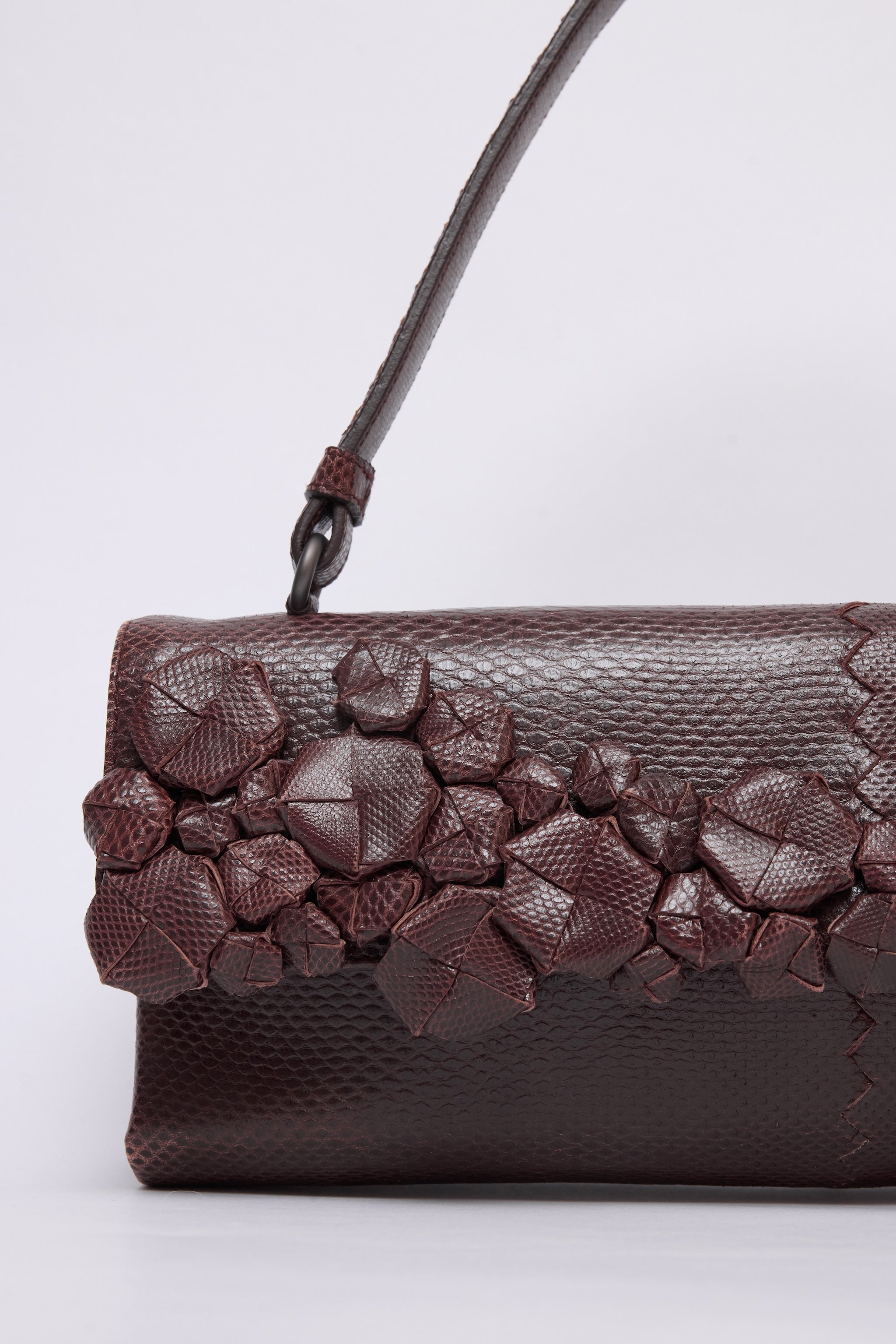 BOTTEGA BROWN FLORAL BAG