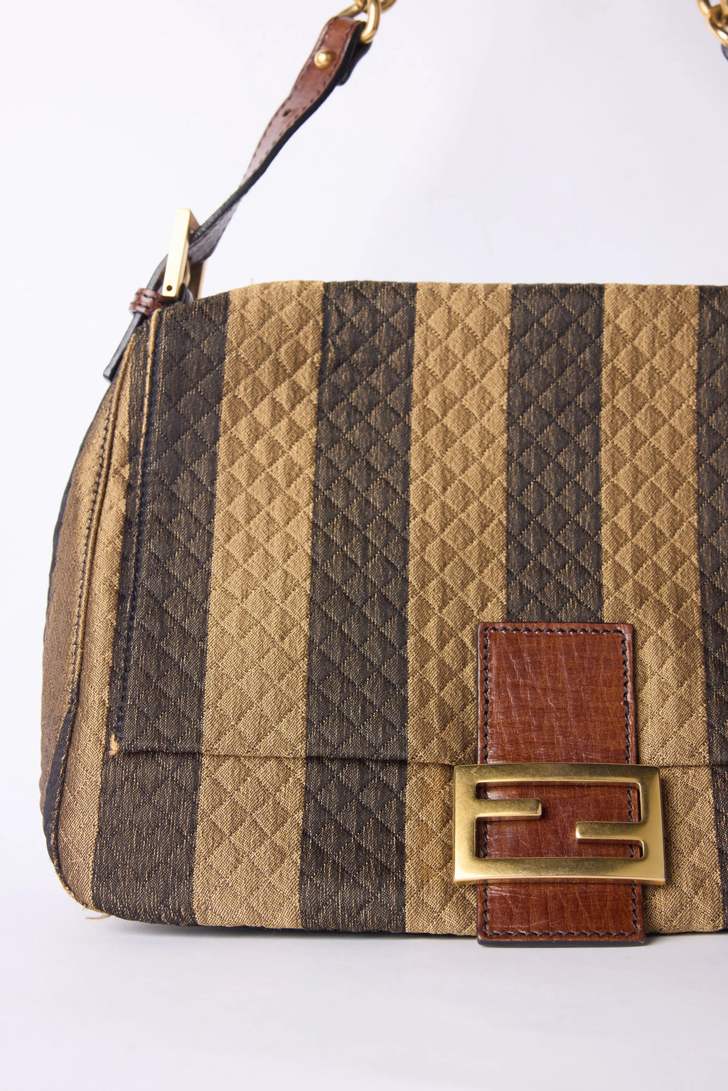 FENDI MAMA BAGUETTE TAN & OBLIQUE