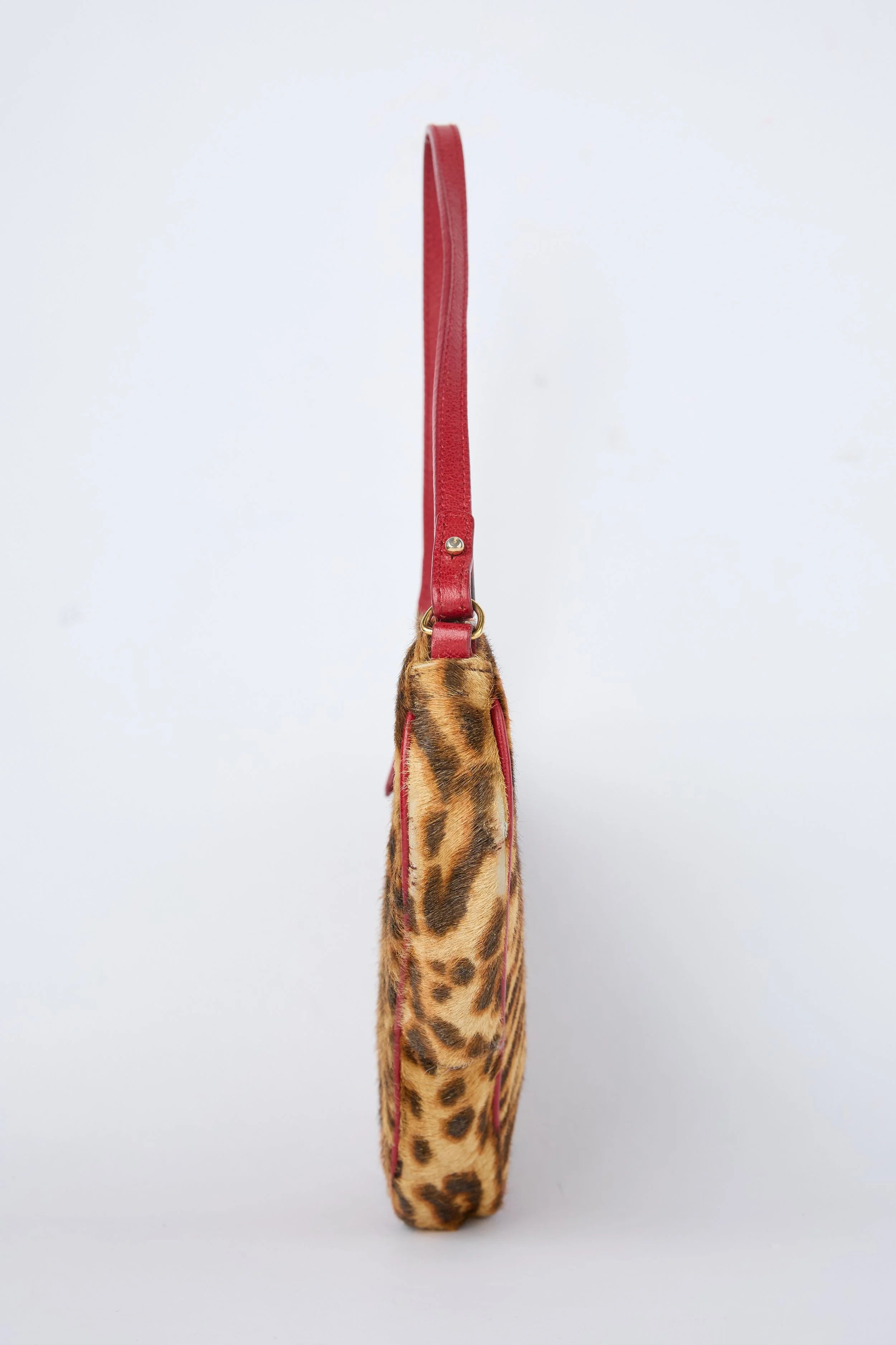 DIOR LEOPARD PONYHAIR MINI SADDLE
