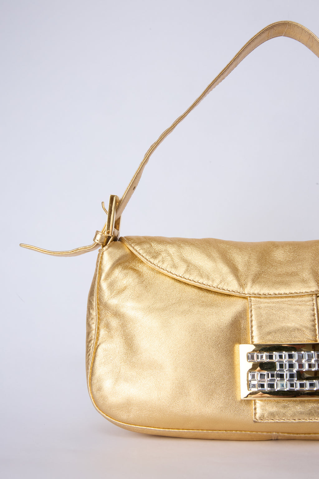 FENDI GOLD MAMMA BAGUETTE