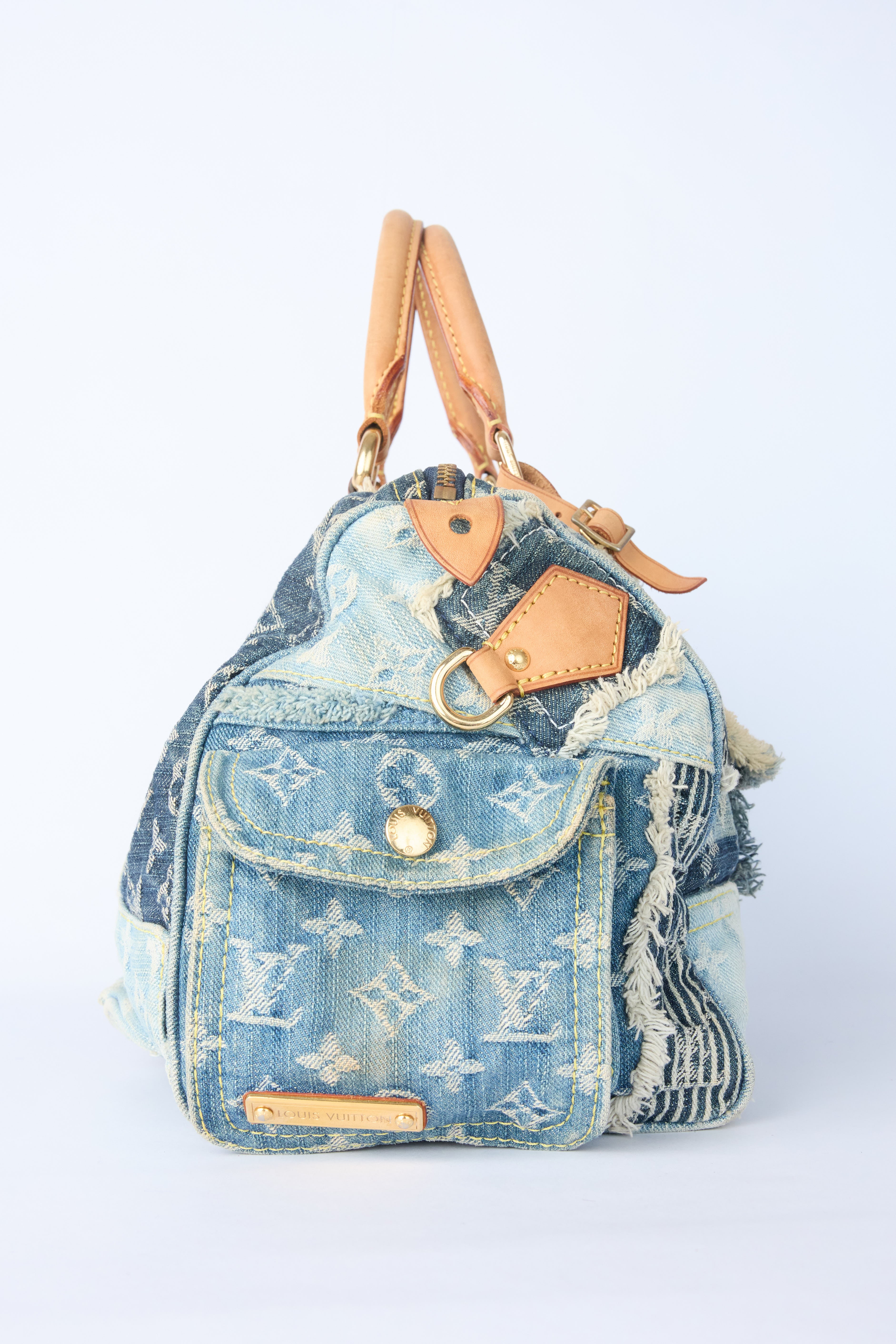 LOUIS VUITTON DENIM PATCHWORK SPEEDY