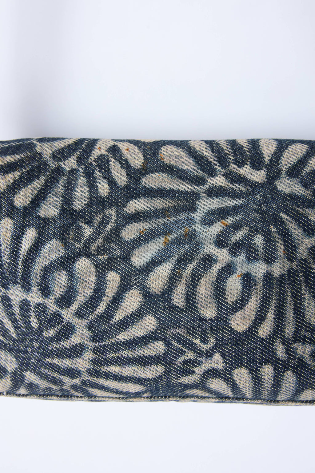 FENDI DENIM FLORAL MINI BAGUETTE