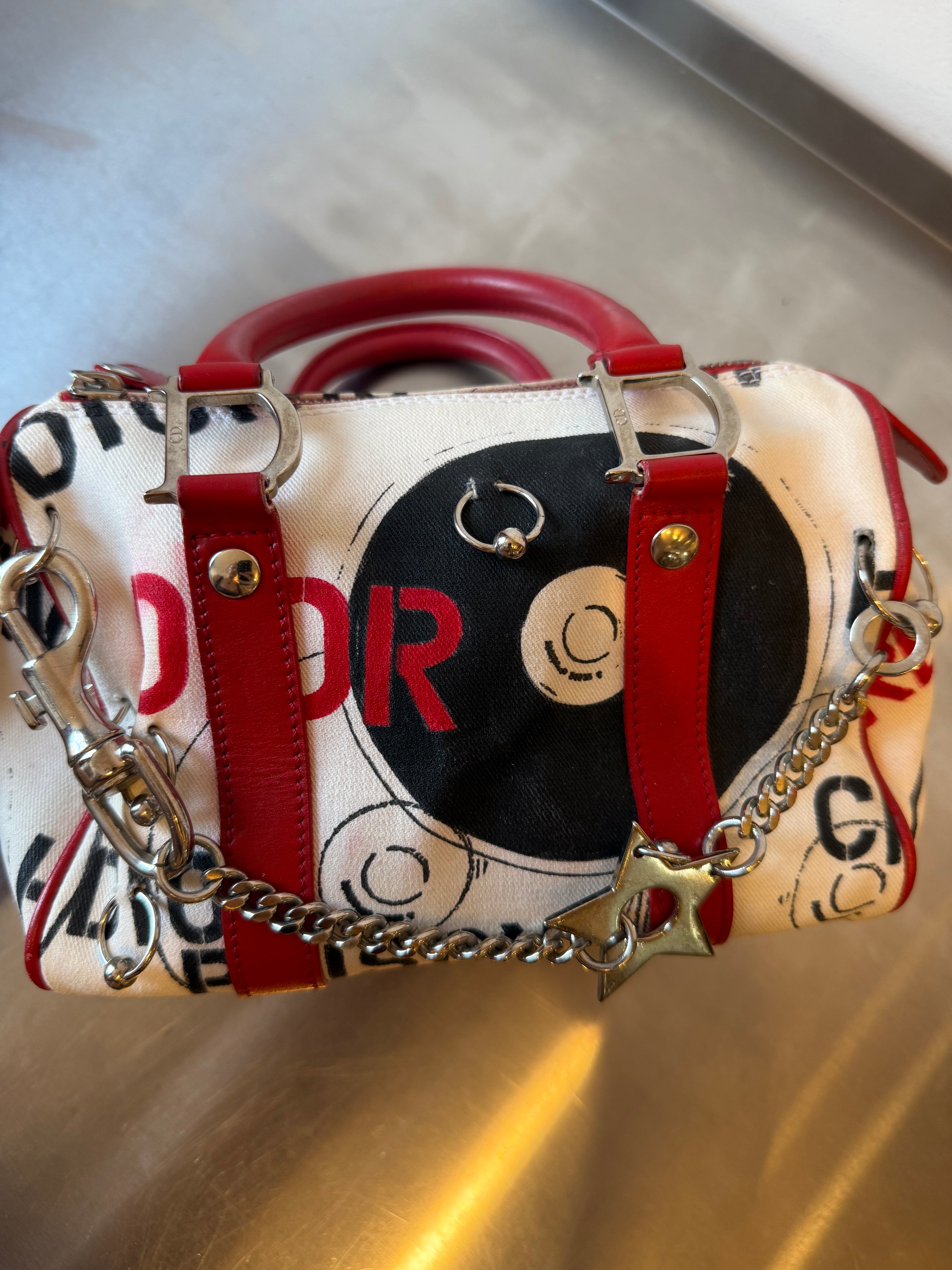 DIOR PIERCED BOSTON BAG