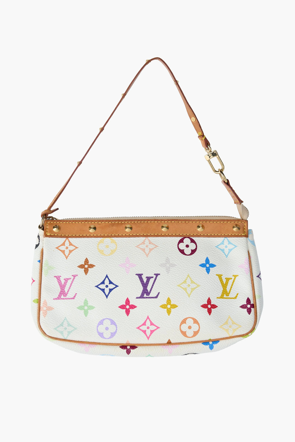 Louis Vuitton White Multicolor Murakami Pochette