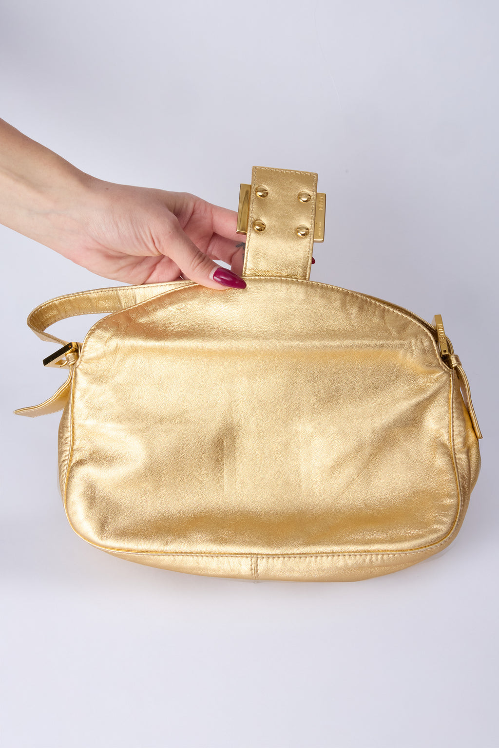 FENDI GOLD MAMMA BAGUETTE