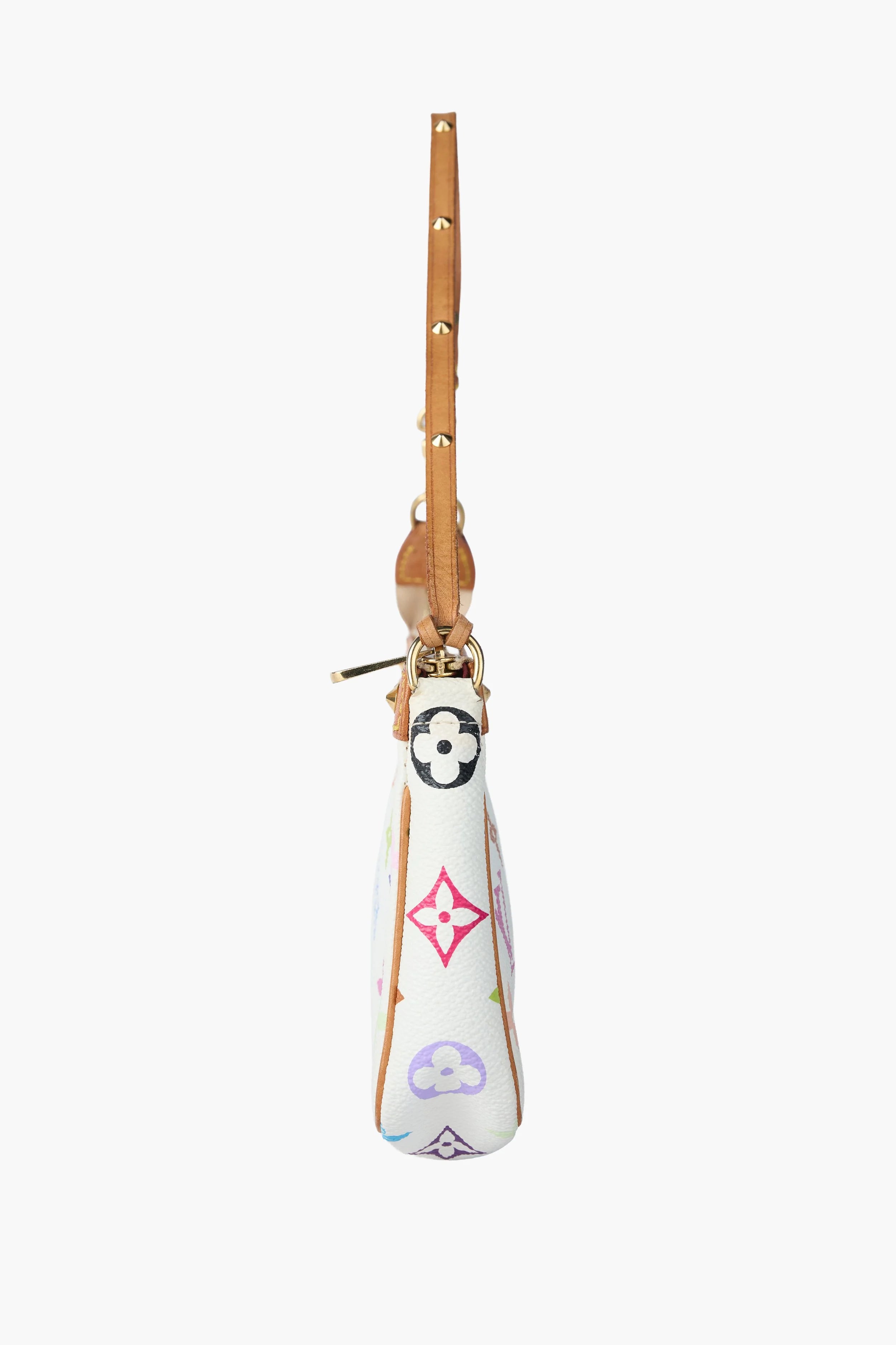 Louis Vuitton White Multicolor Murakami Pochette