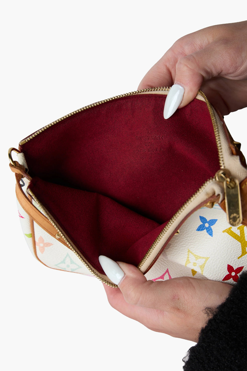 Louis Vuitton White Multicolor Murakami Pochette