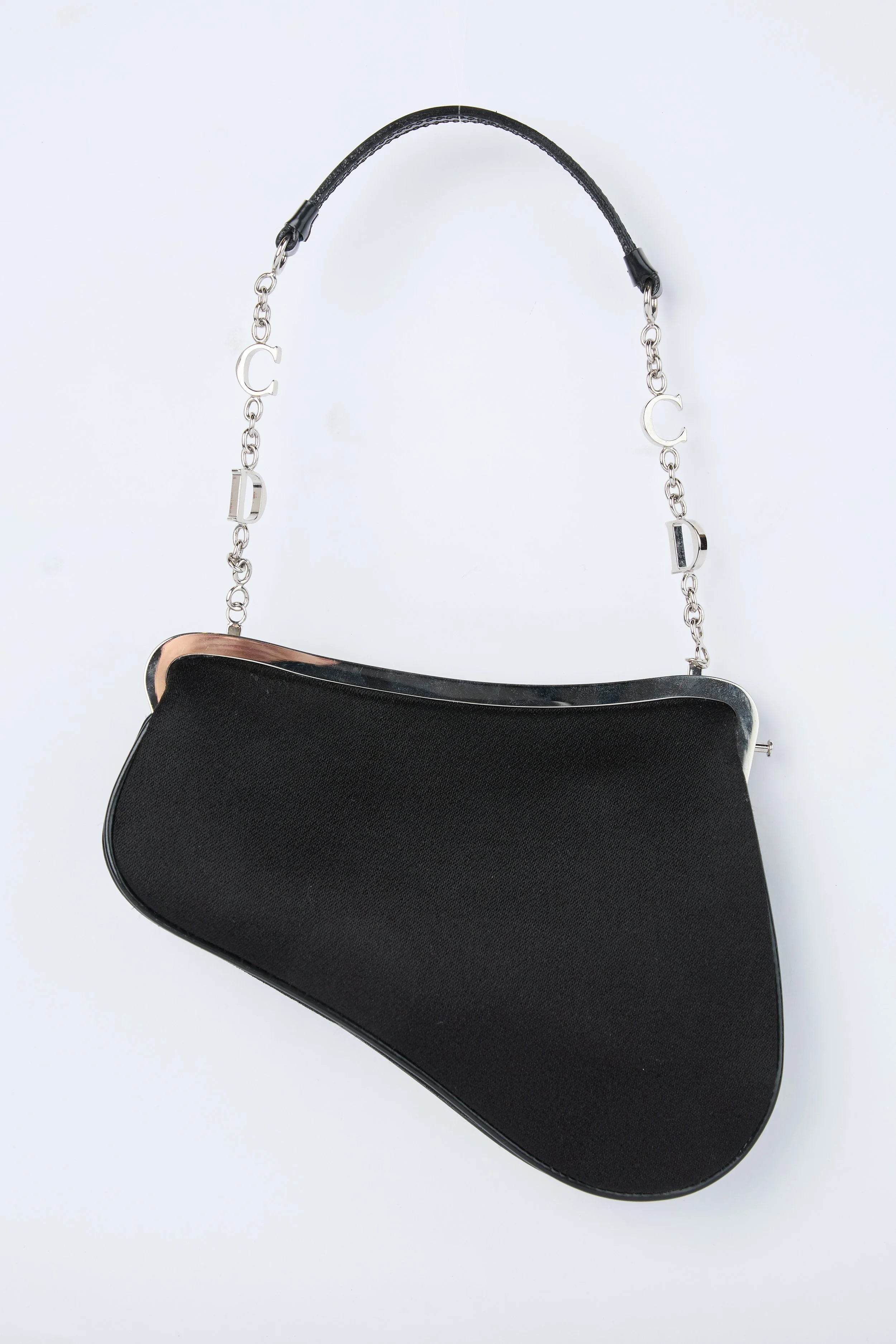 DIOR BLACK AND WHITE SEQUIN EVENING BAG