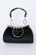 LIMITED EDITION DIOR BLACK VELVET DIVA BAG
