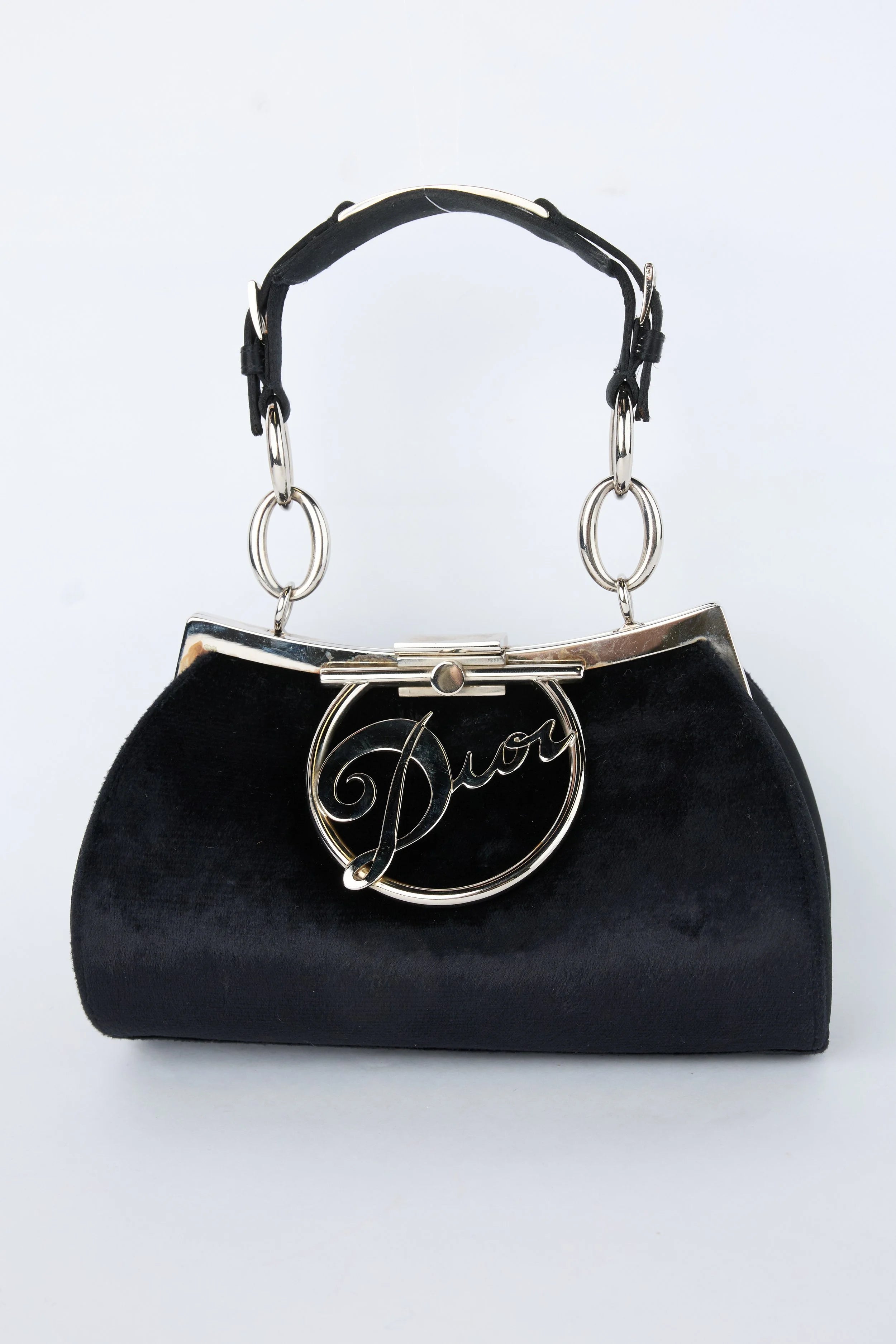 LIMITED EDITION DIOR BLACK VELVET DIVA BAG