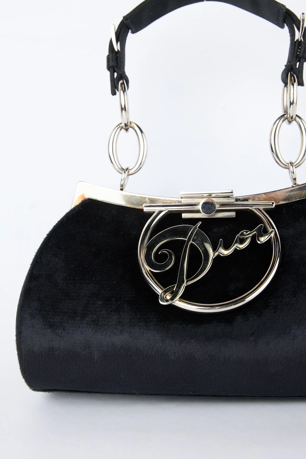 LIMITED EDITION DIOR BLACK VELVET DIVA BAG