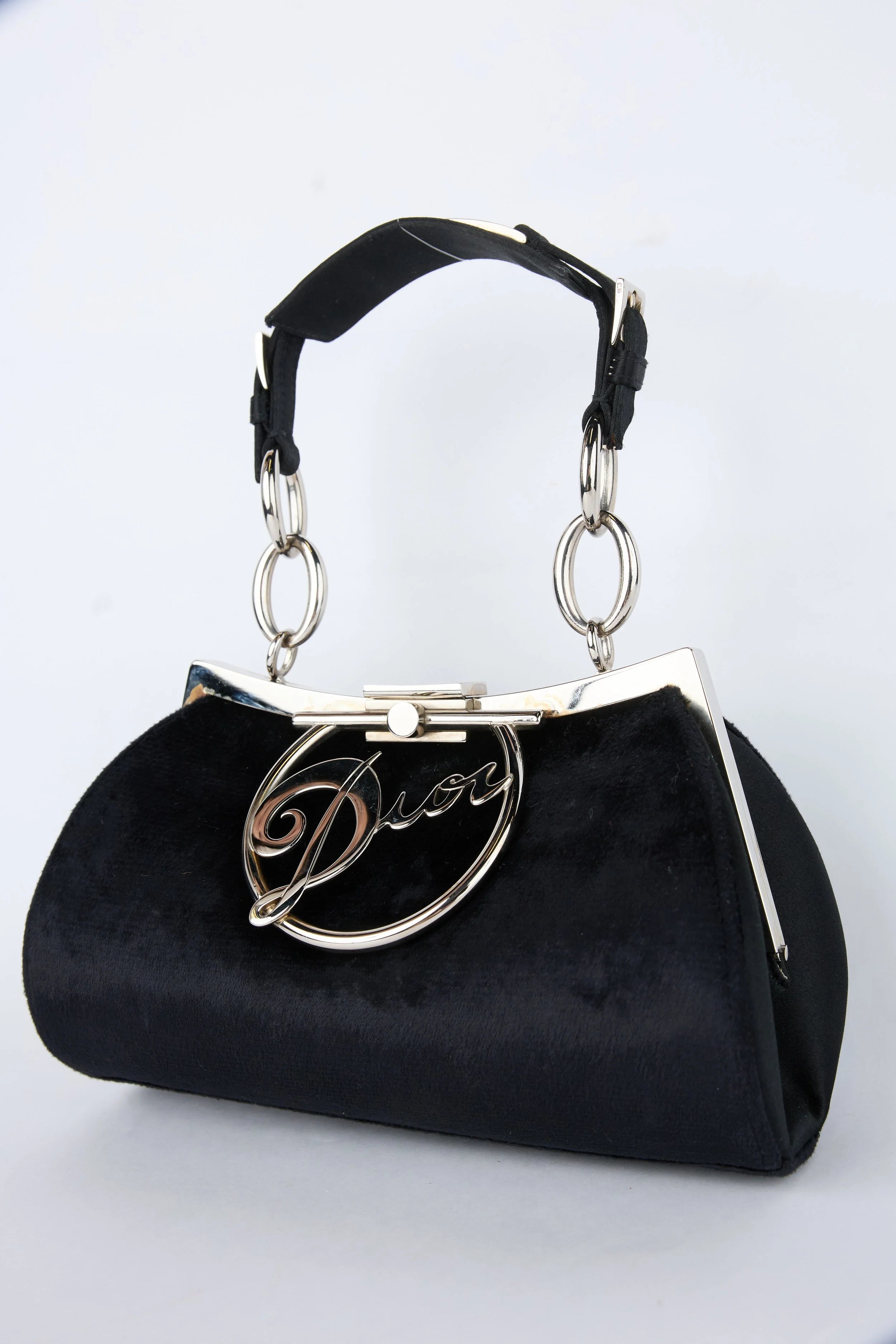 LIMITED EDITION DIOR BLACK VELVET DIVA BAG