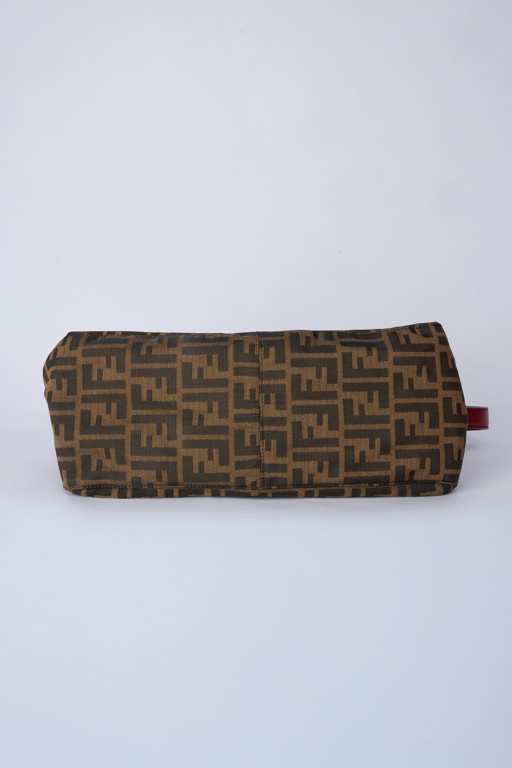 FENDI ZUCCA RED ENAMEL MAMMA BAGUETTE