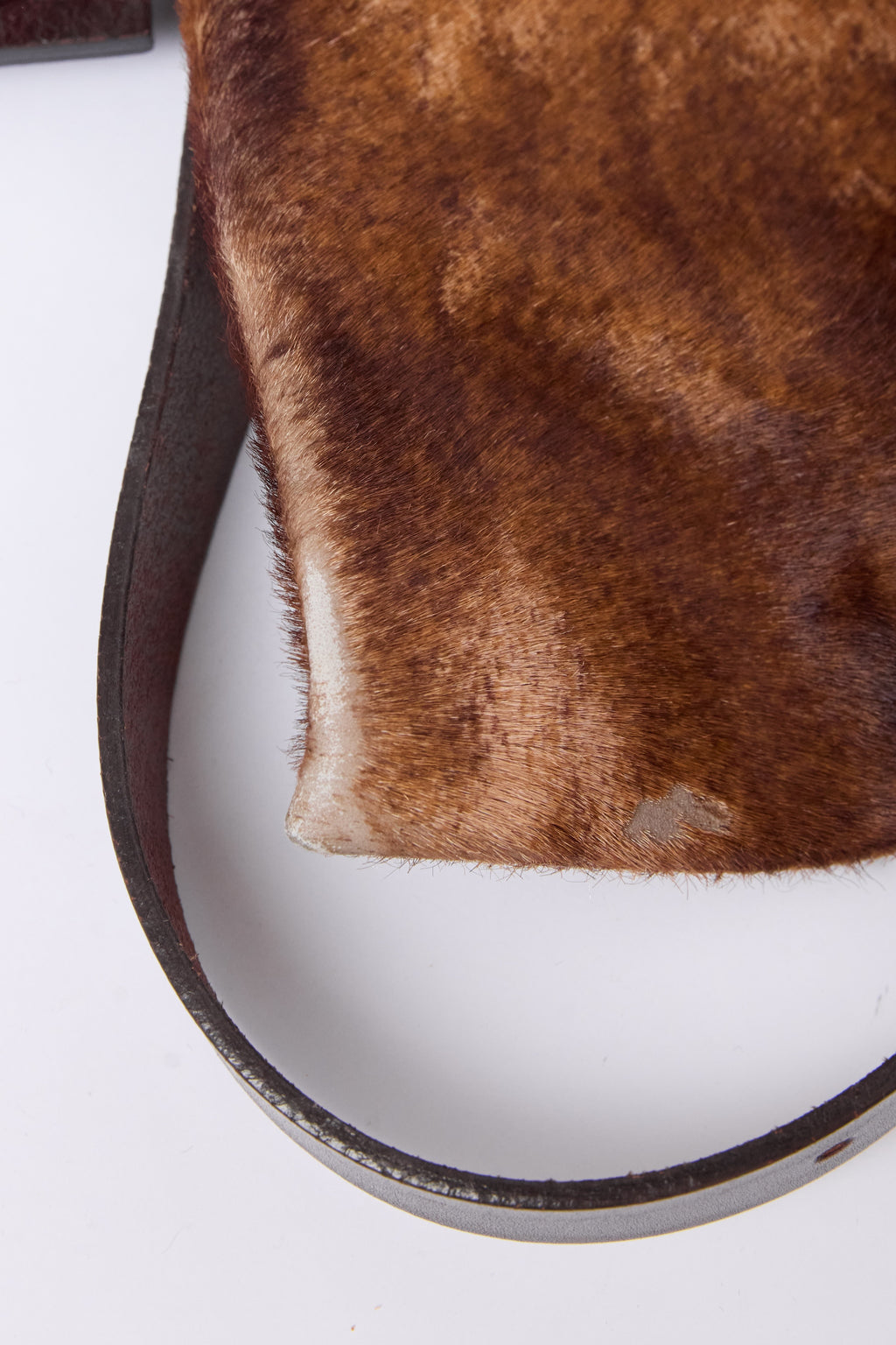 FENDI BROWN PONYHAIR BAGUETTE
