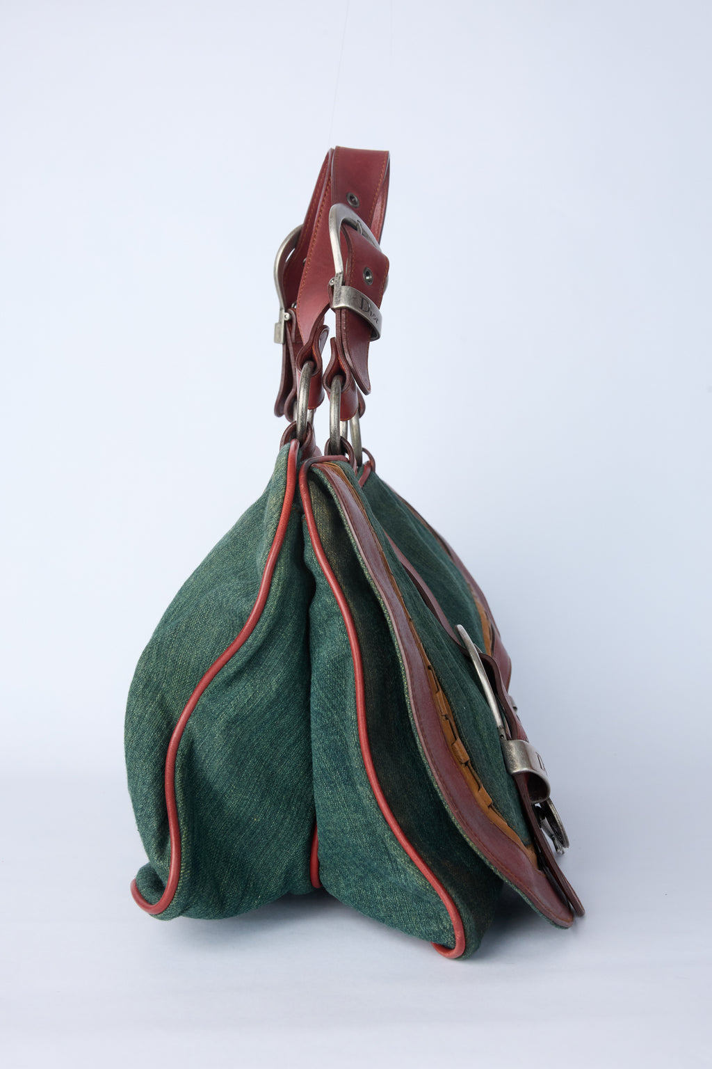 DIOR DENIM GAUCHO BAG
