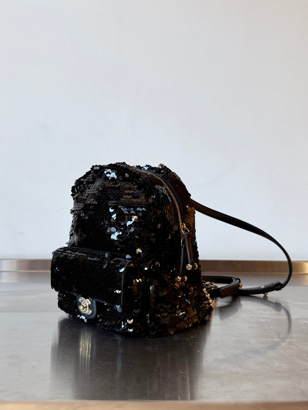 CHANEL SEQUIN BACKPACK