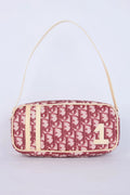 DIOR RED OBLIQUE JACQUARD NO.1 POCHETTE BAG