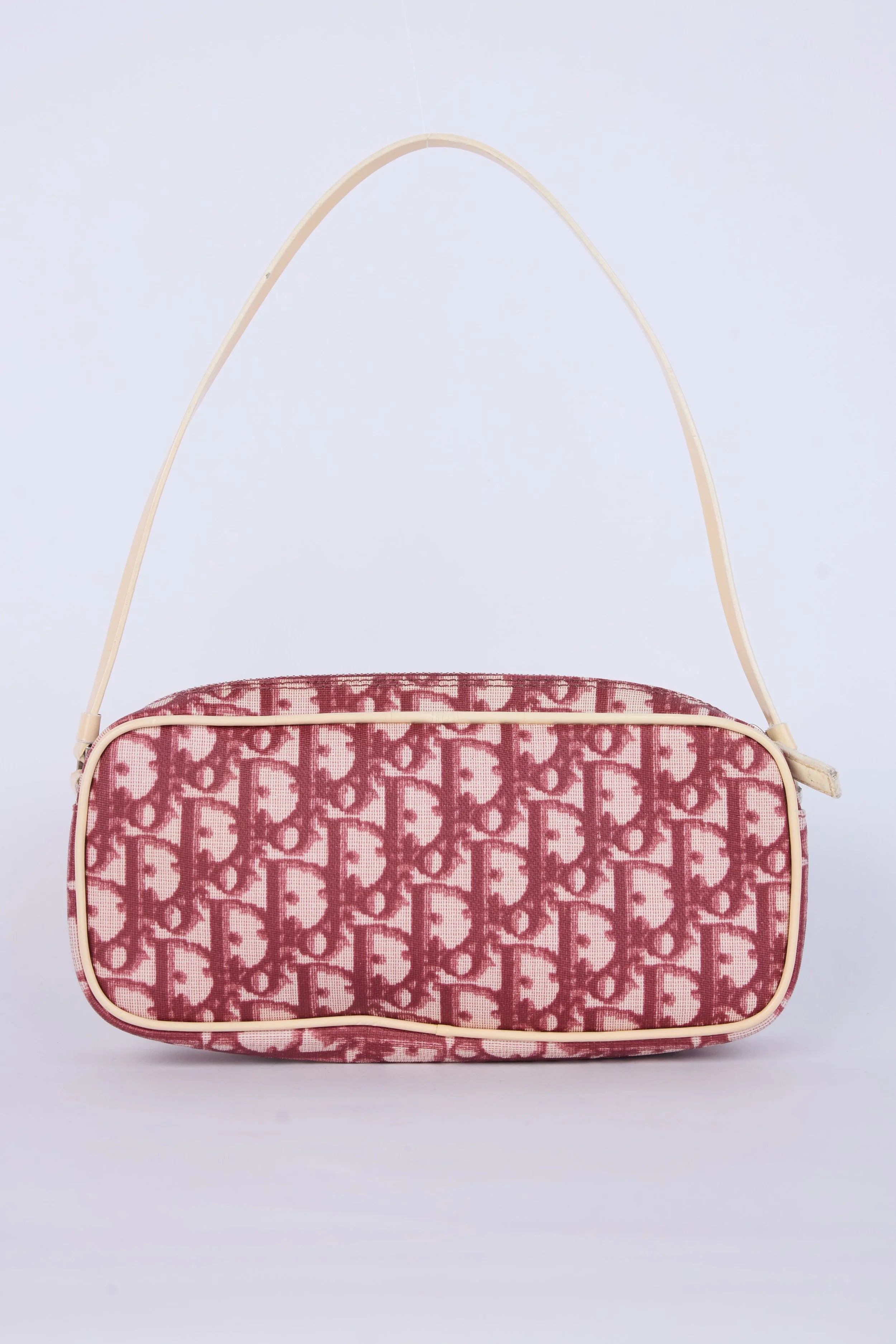 DIOR RED OBLIQUE JACQUARD NO.1 POCHETTE BAG