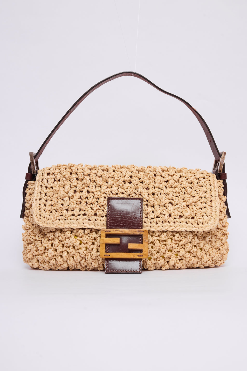 FENDI RAFFIA BAGUETTE