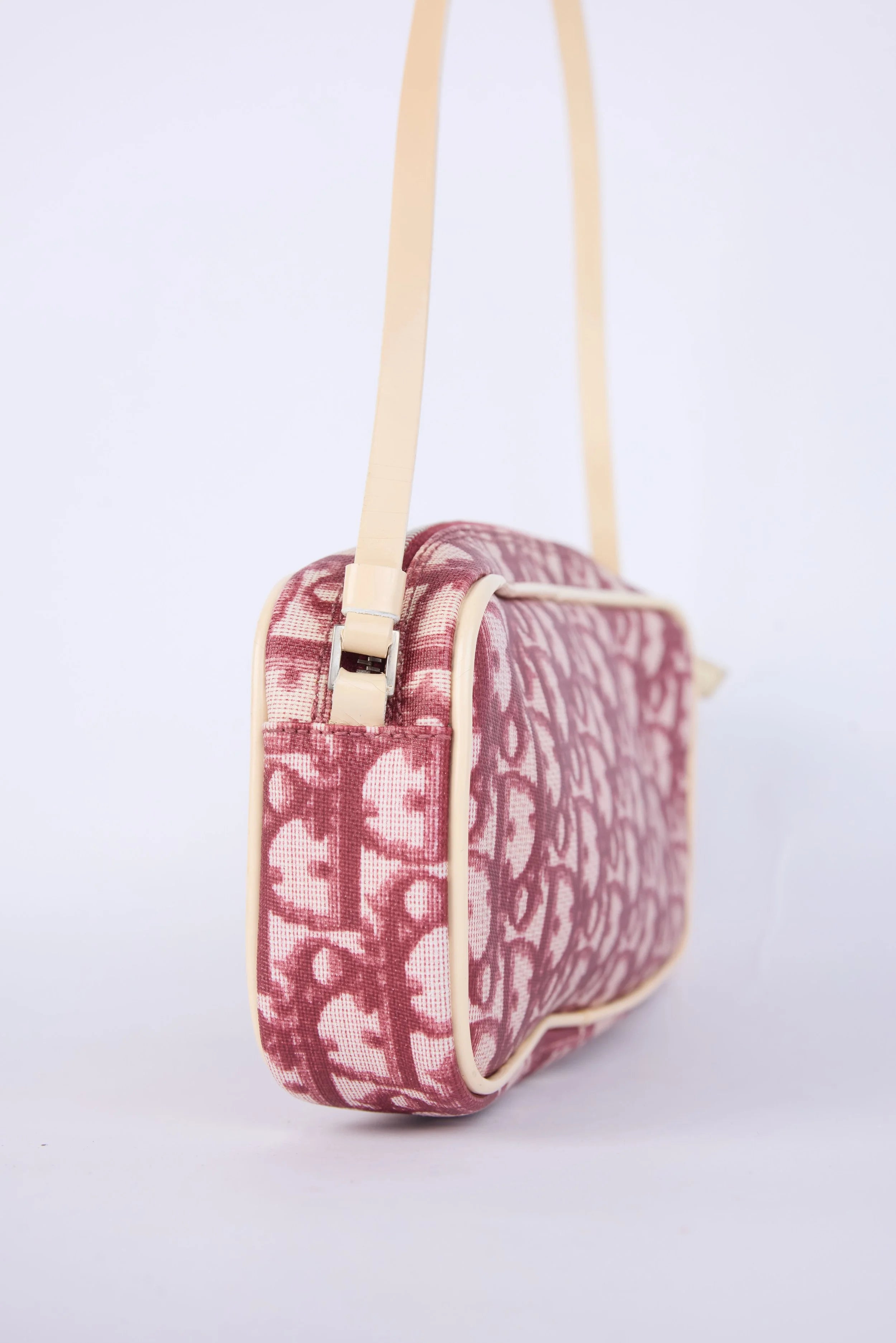 DIOR RED OBLIQUE JACQUARD NO.1 POCHETTE BAG