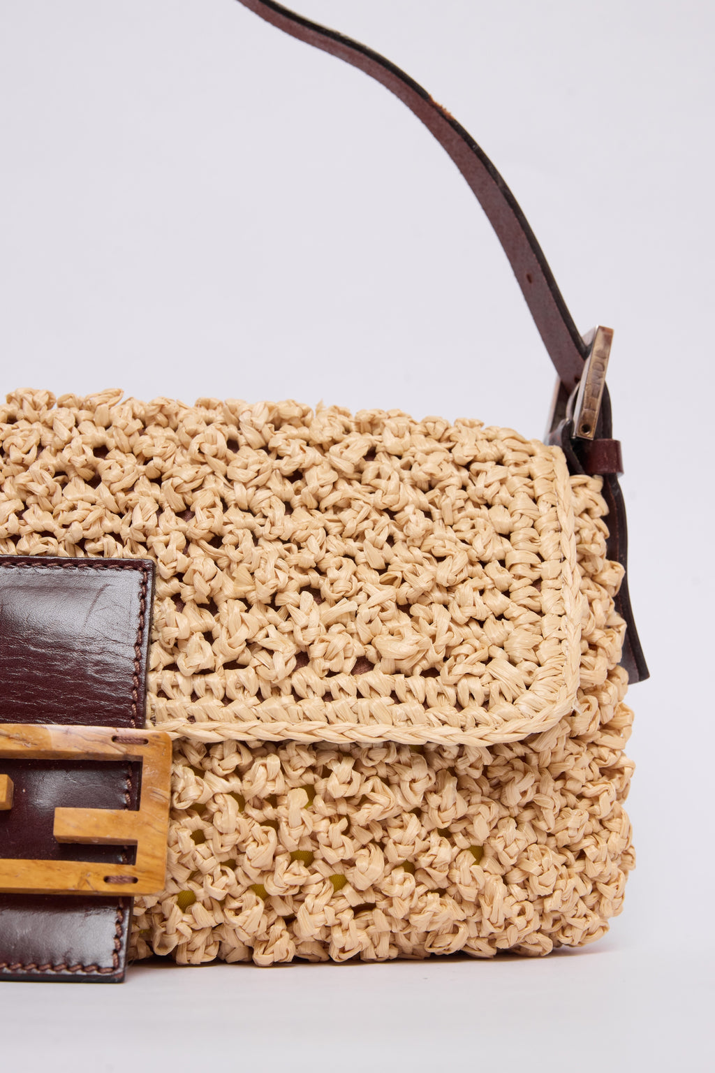FENDI RAFFIA BAGUETTE