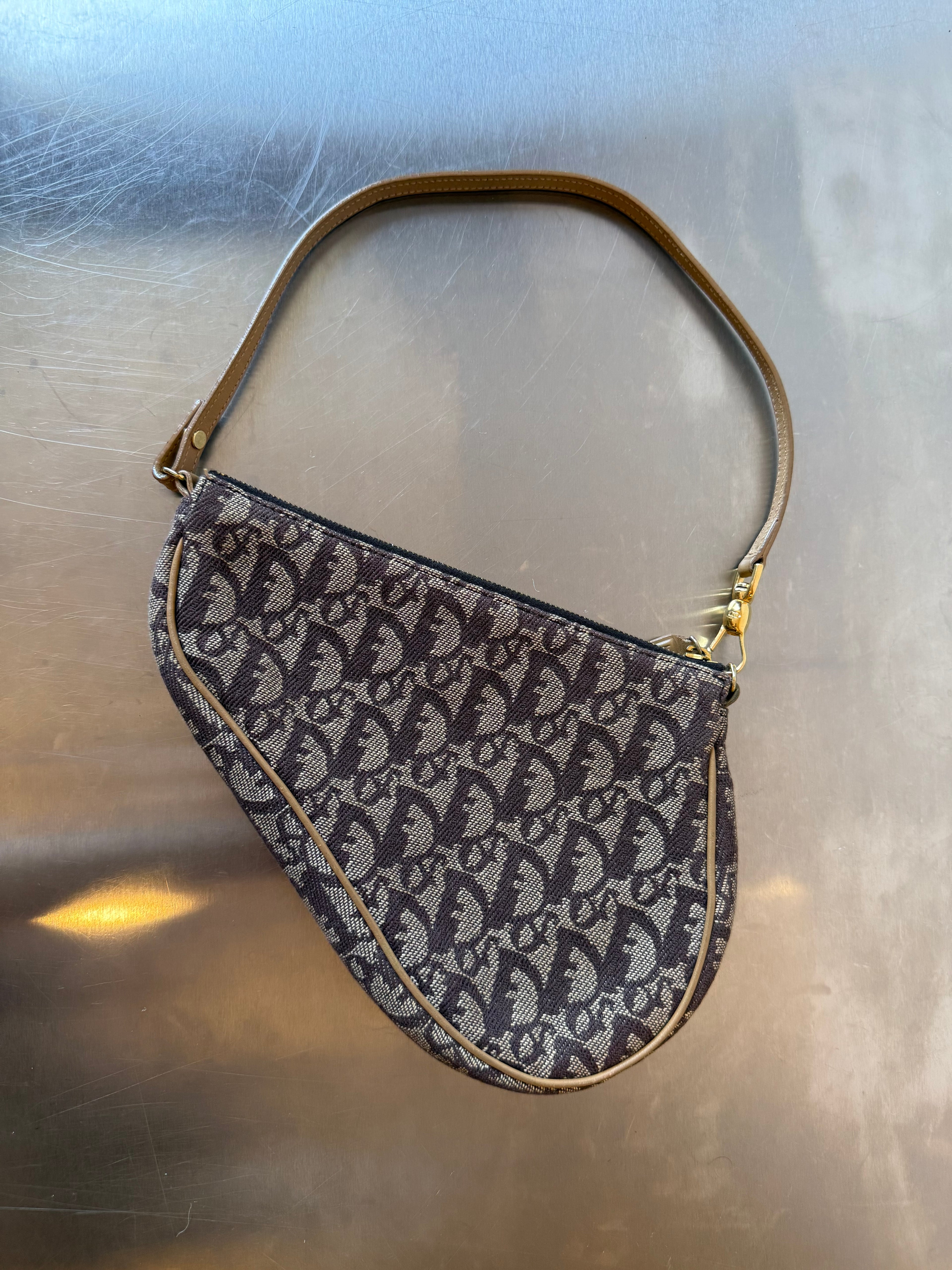 DIOR BROWN TROTTER SADDLE POCHETTE