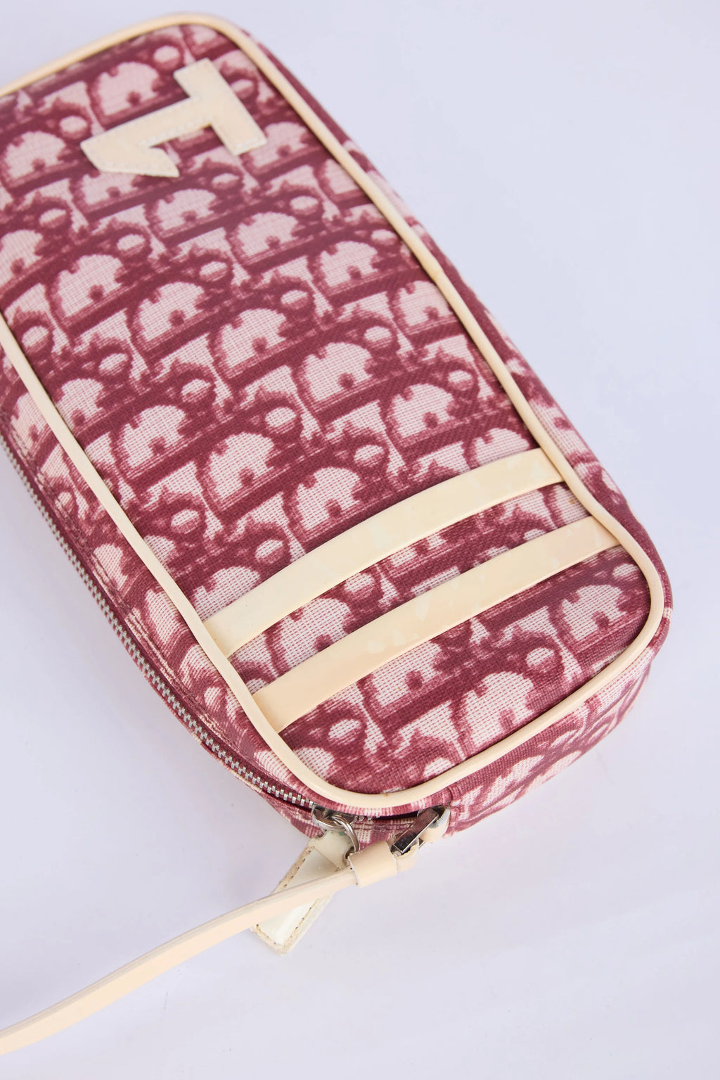 DIOR RED OBLIQUE JACQUARD NO.1 POCHETTE BAG