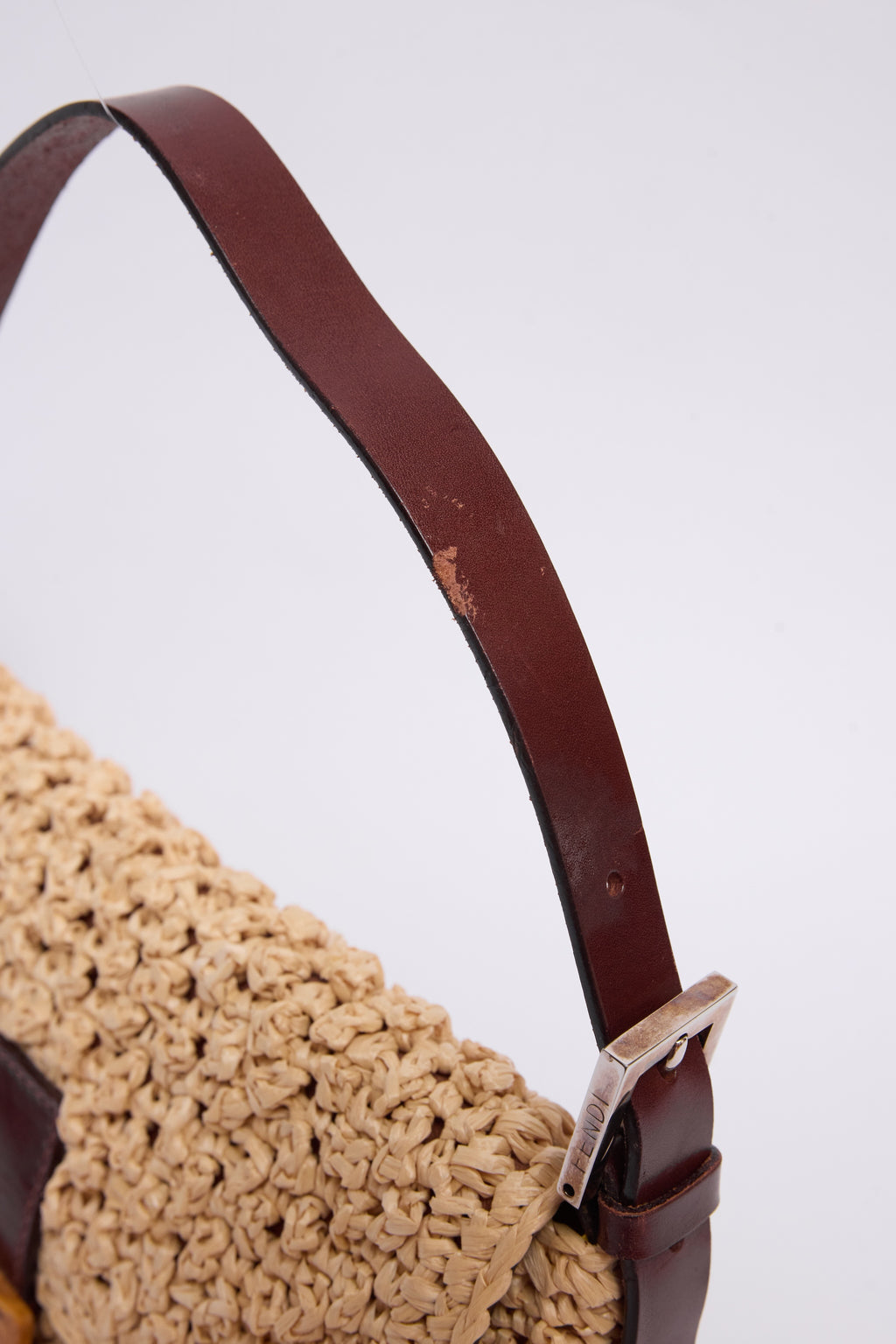 FENDI RAFFIA BAGUETTE