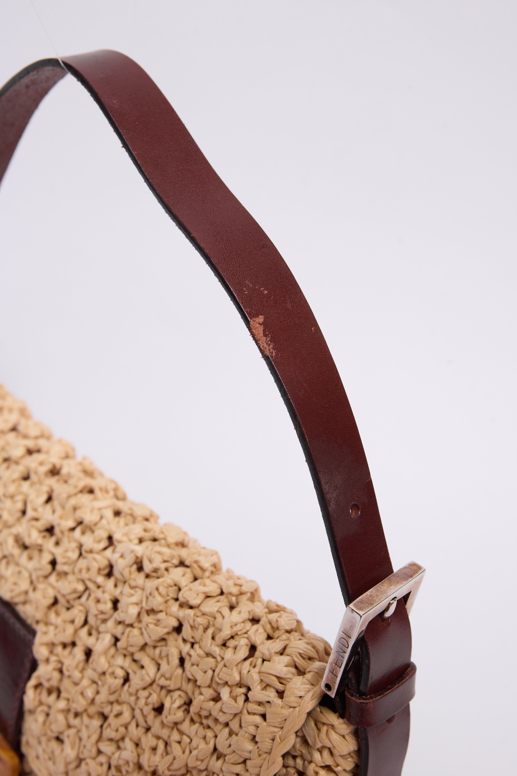 FENDI RAFFIA BAGUETTE