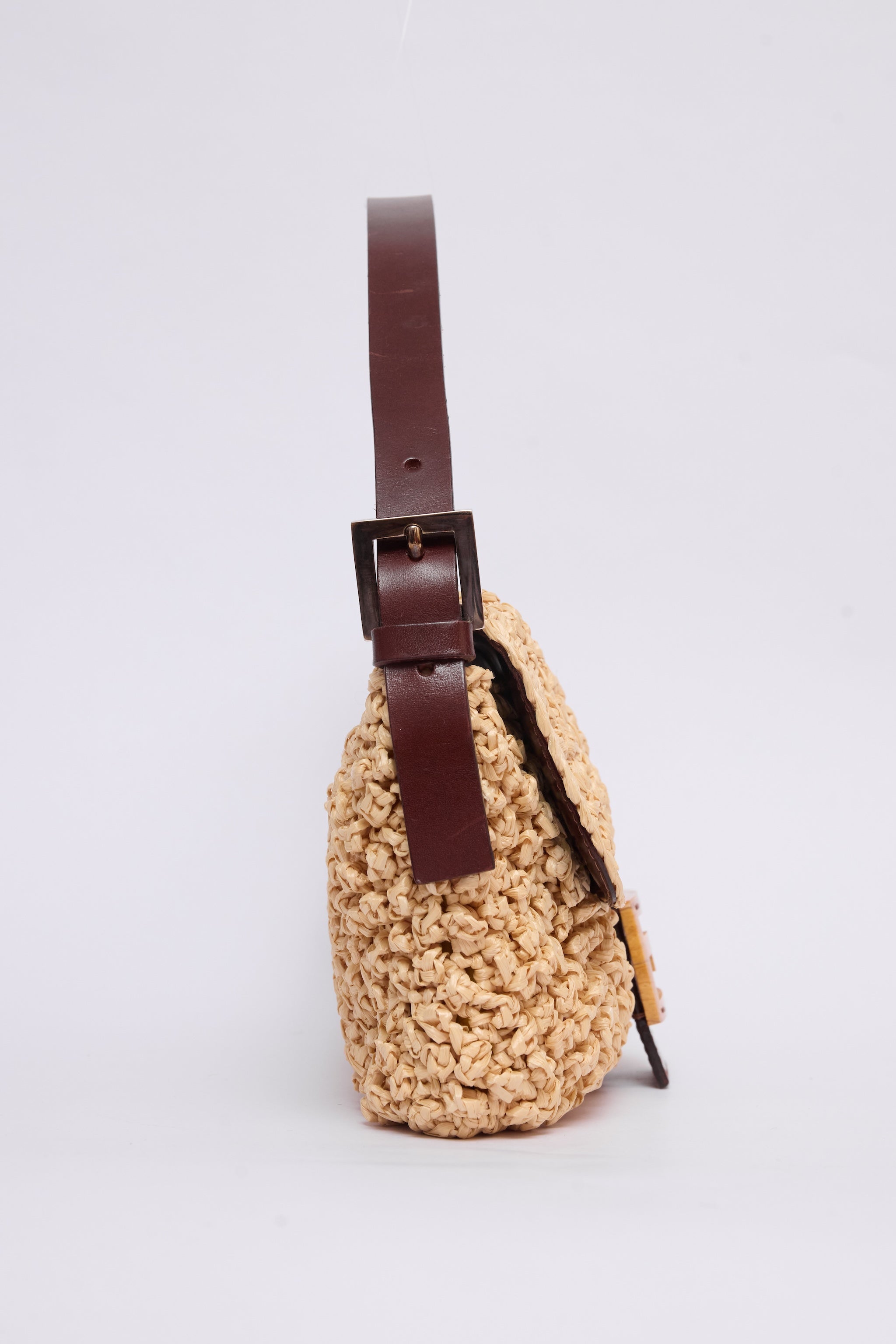 FENDI RAFFIA BAGUETTE