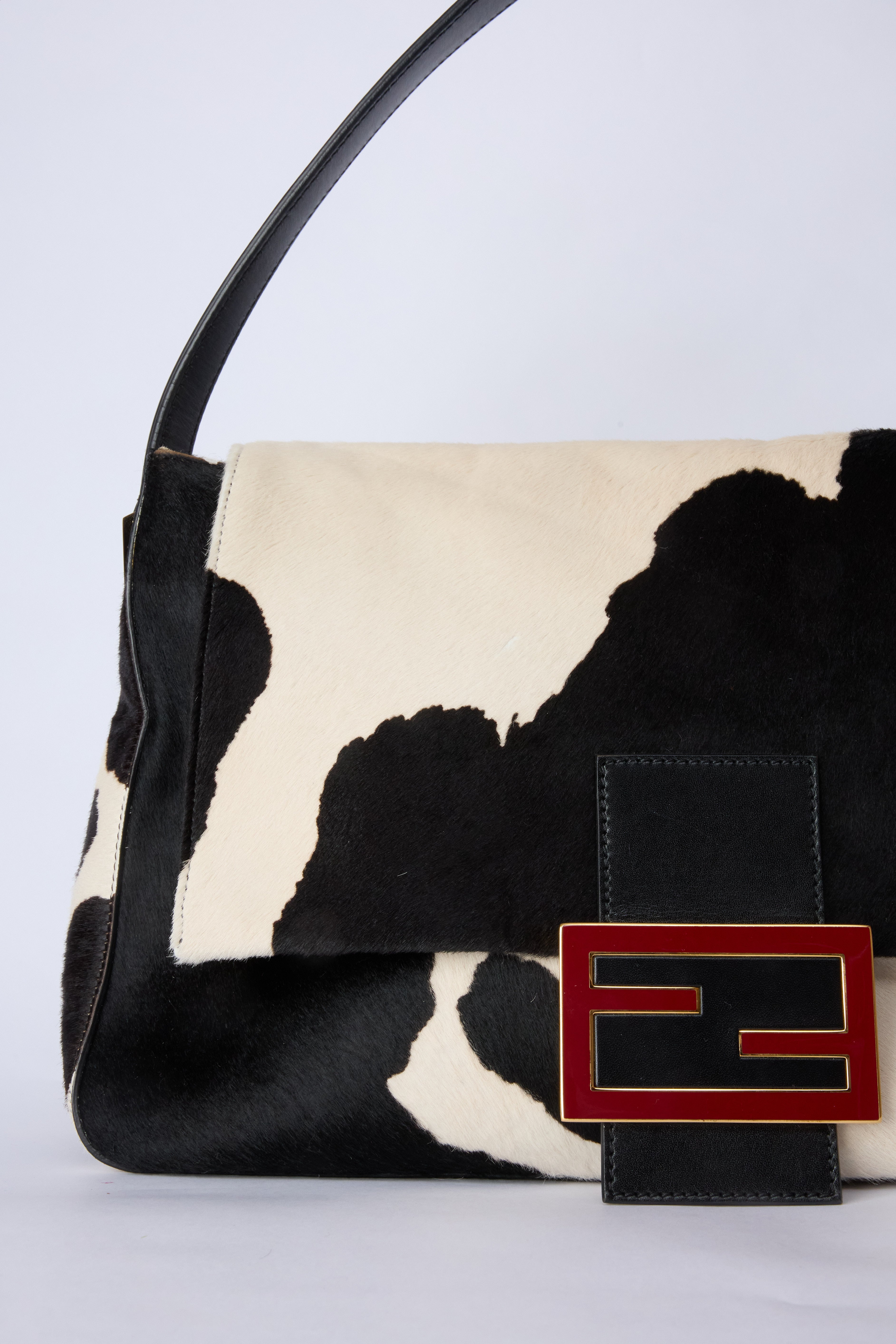 FENDI COWPRINT MAMMA BAGUETTE
