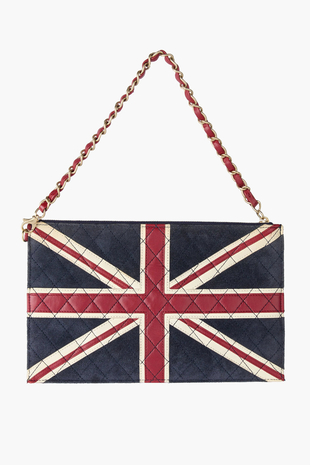 RARE Chanel Paris London Union Jack Clutch