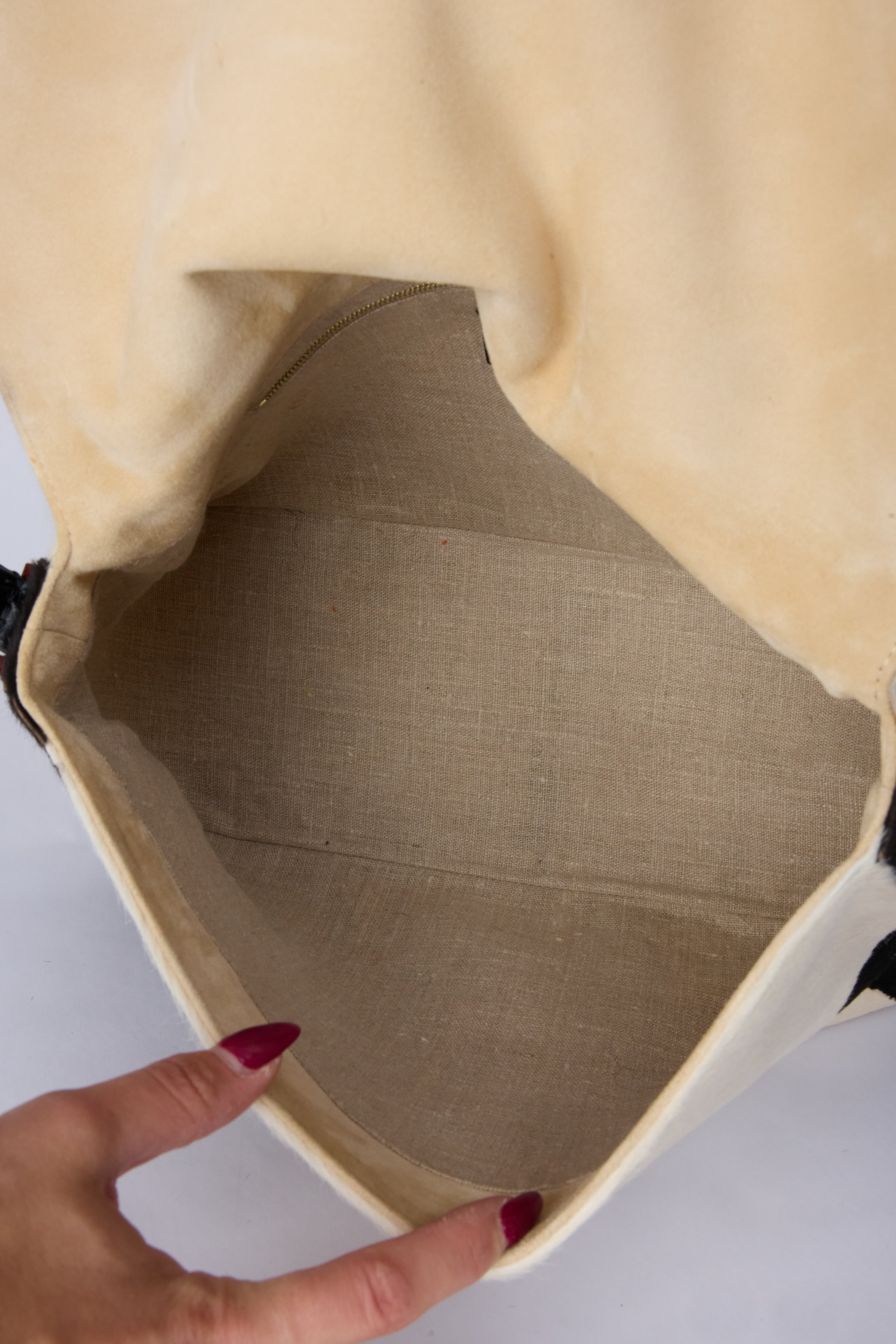 FENDI COWPRINT MAMMA BAGUETTE