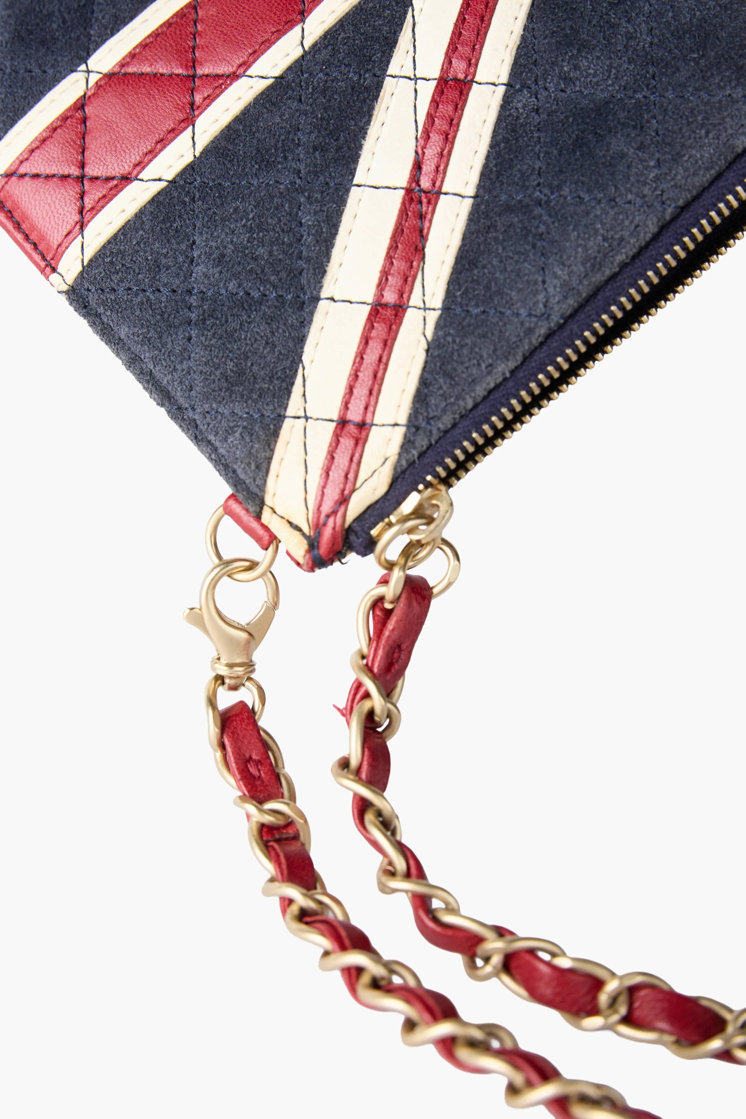 RARE Chanel Paris London Union Jack Clutch