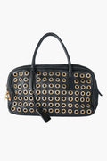 Prada Grommet Bauletto Black Bag