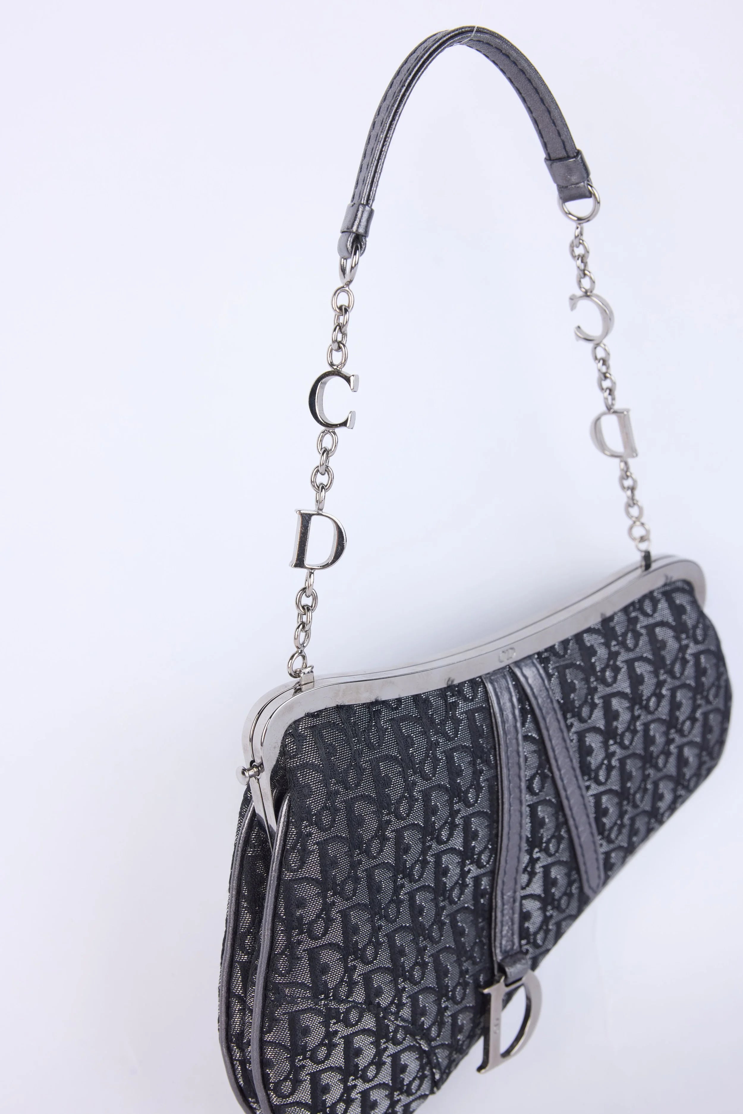 RARE DIOR TROTTER METALLIC MINI SADDLE