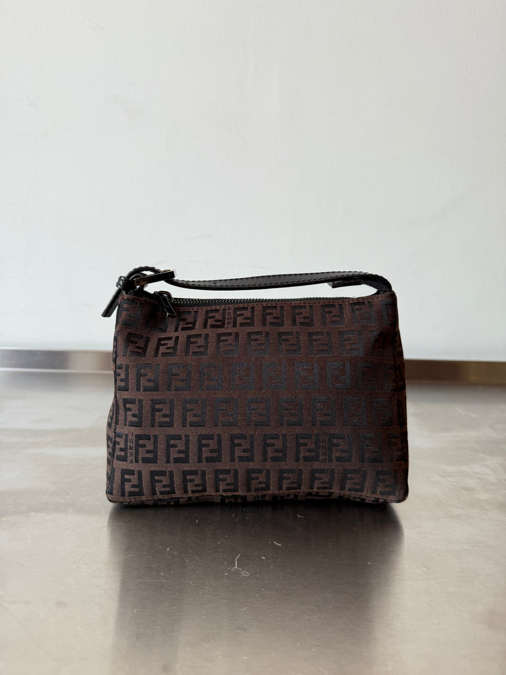 FENDI SMALL ZUCCA POCHETTE
