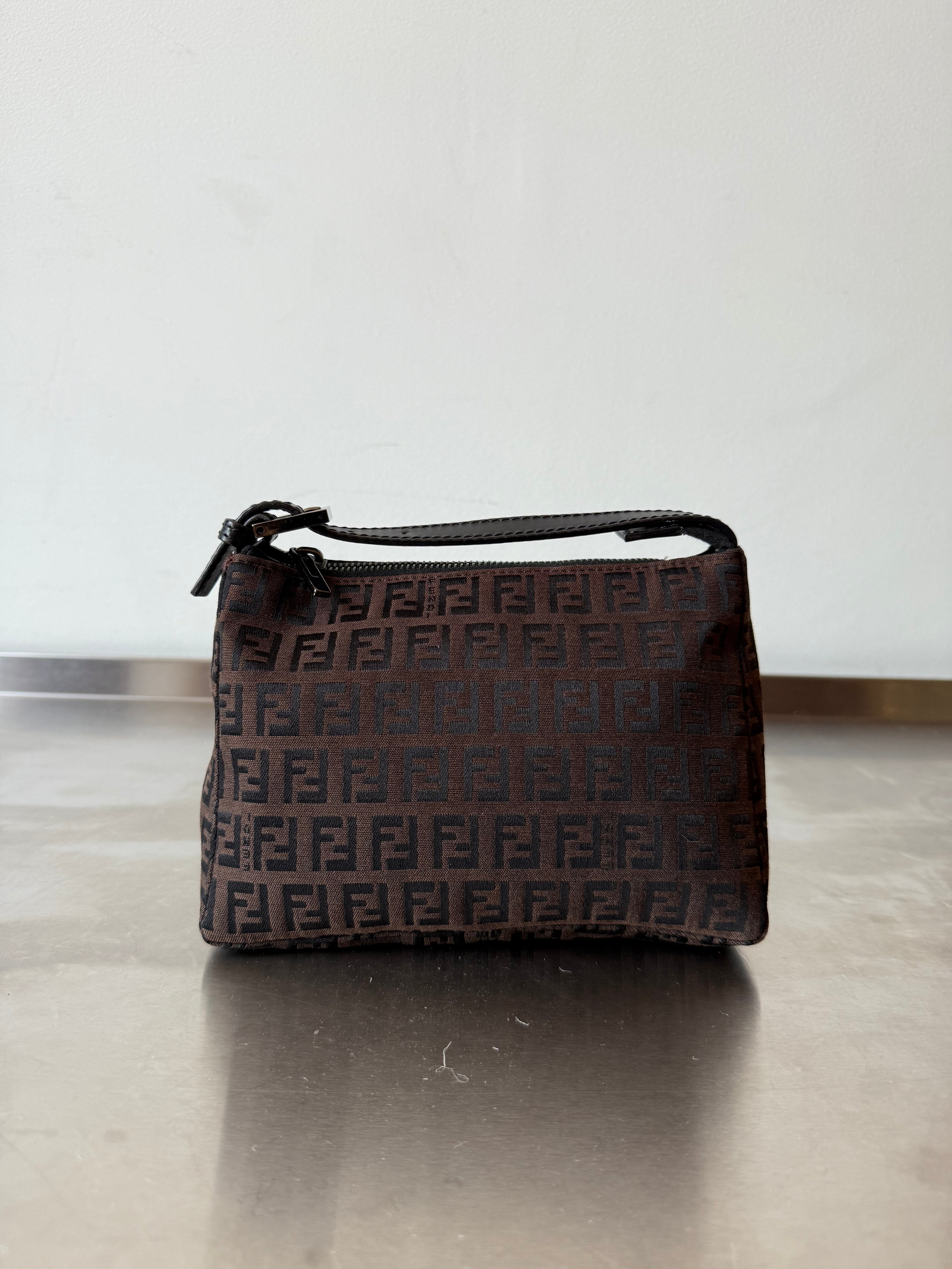 FENDI SMALL ZUCCA POCHETTE