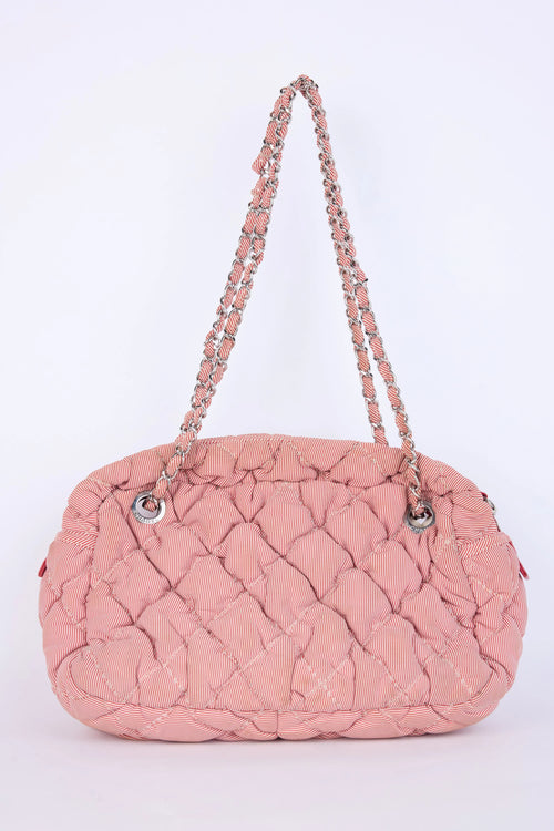 CHANEL BUBBLE QUILTED BAG RED