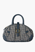 Dior Diorissimo Navy Double Saddle Mini