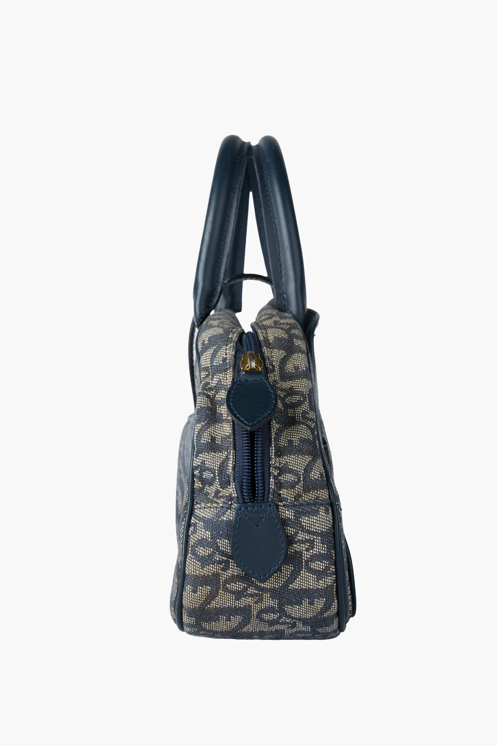 Dior Diorissimo Navy Double Saddle Mini