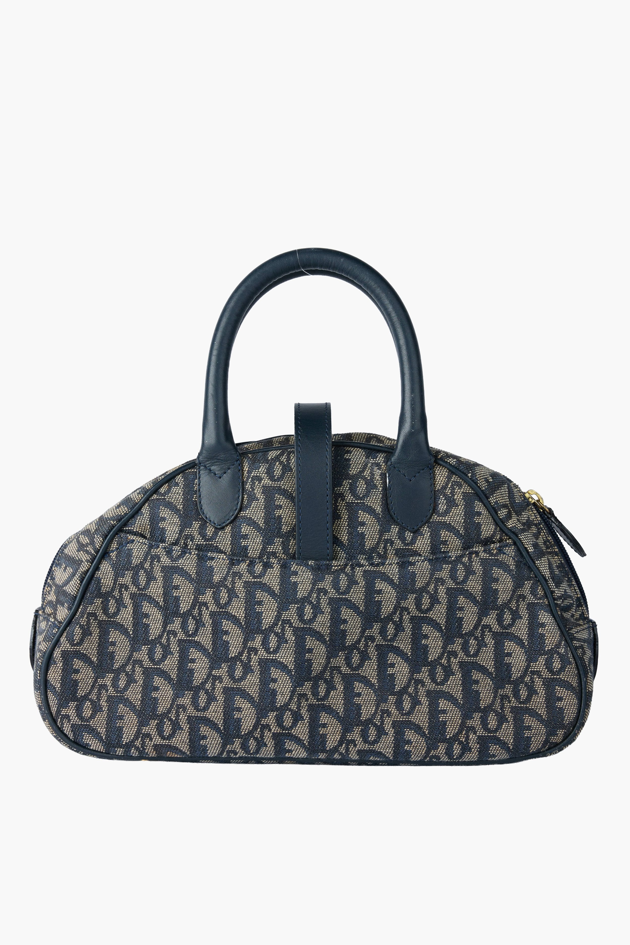 Dior Diorissimo Navy Double Saddle Mini