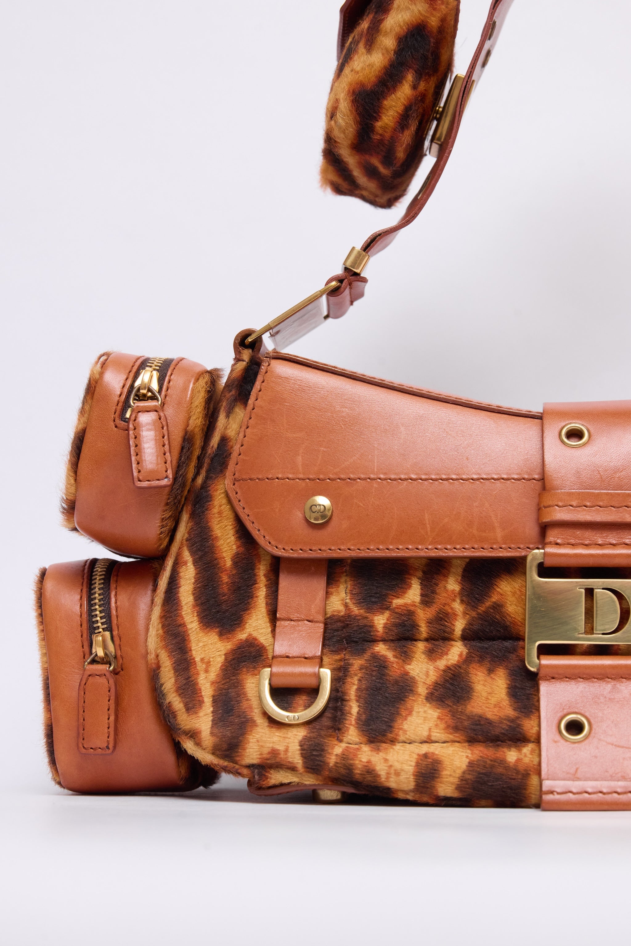 DIOR LEOPARD-PRINT PONYHAIR COLUMBUS