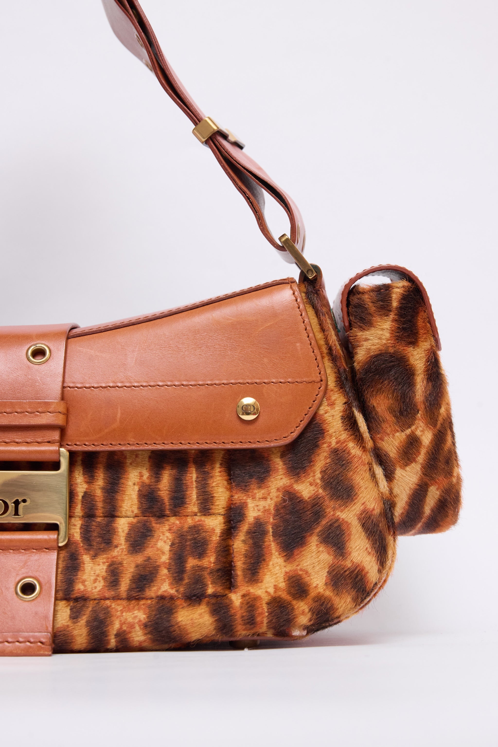 DIOR LEOPARD-PRINT PONYHAIR COLUMBUS