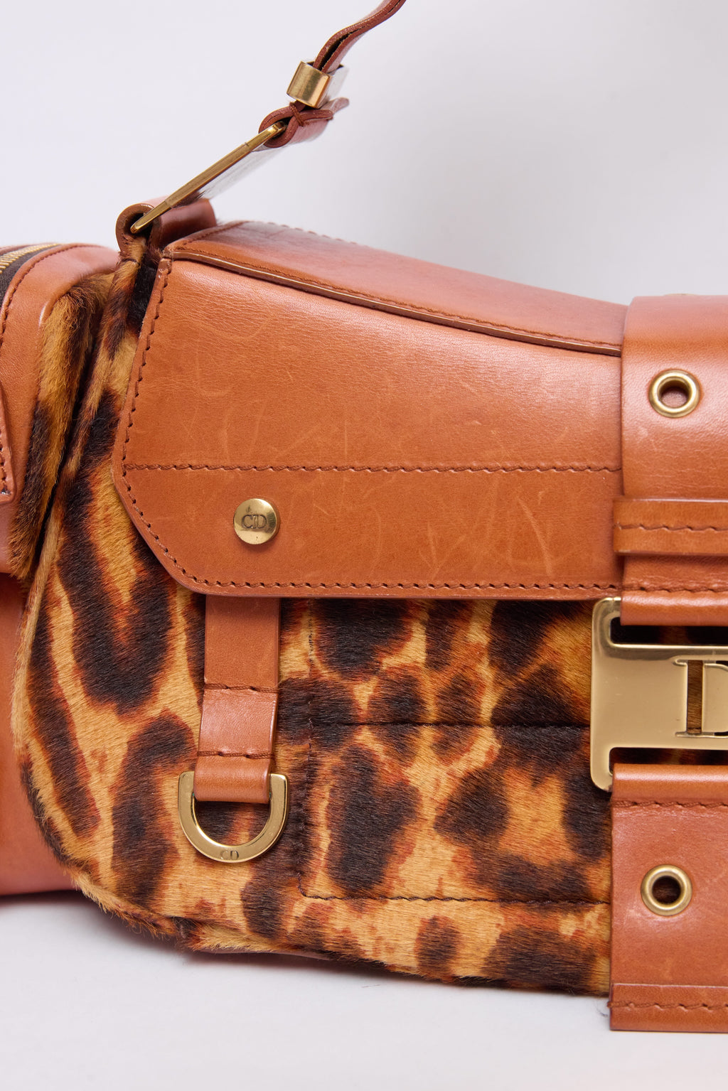 DIOR LEOPARD-PRINT PONYHAIR COLUMBUS
